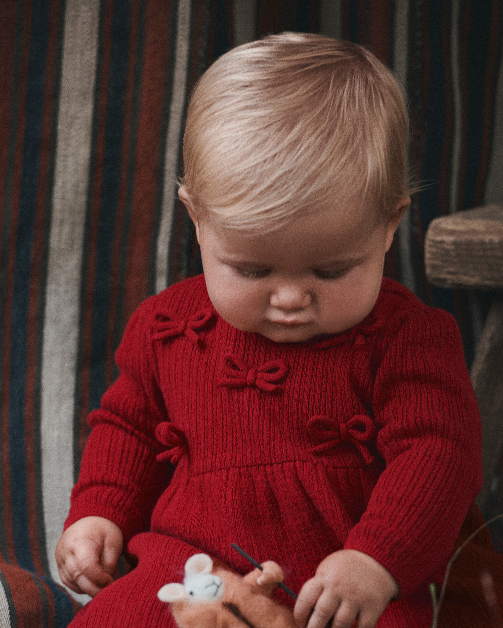 Baby Girl Organic Cotton Sweater Knit Dress