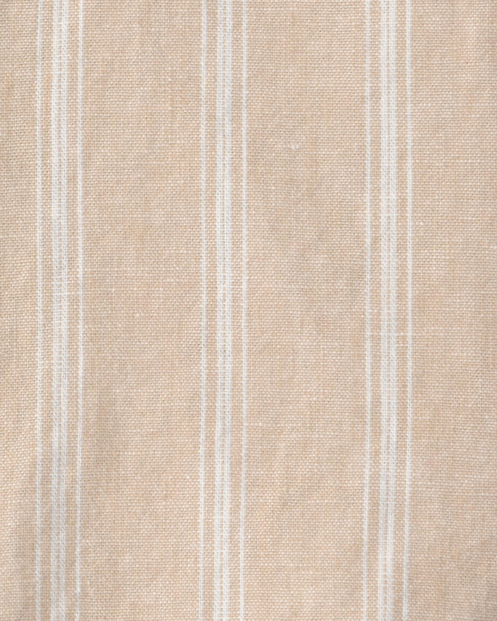 Baby Boy 2-Piece Stripe Collared Shirt & Short Set - Khaki