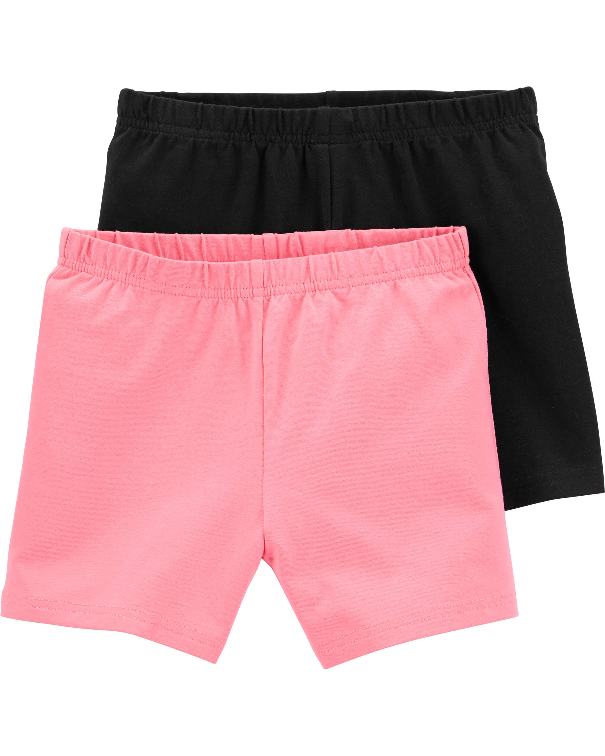 Kid 2-Pack Black/Pink Bike Shorts