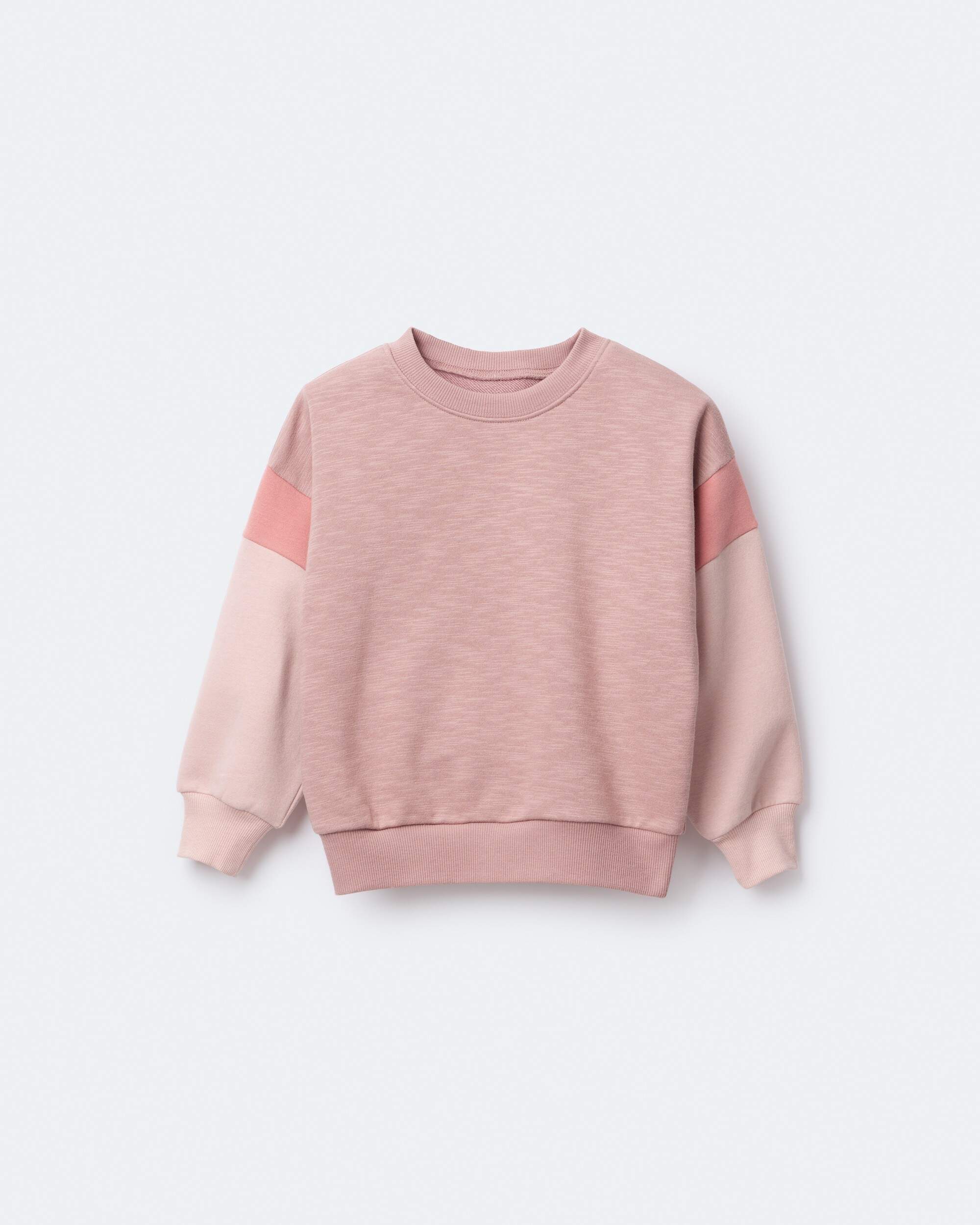 Toddler Girl Colourblock Dolman-Sleeve Sweatshirt - Mauve