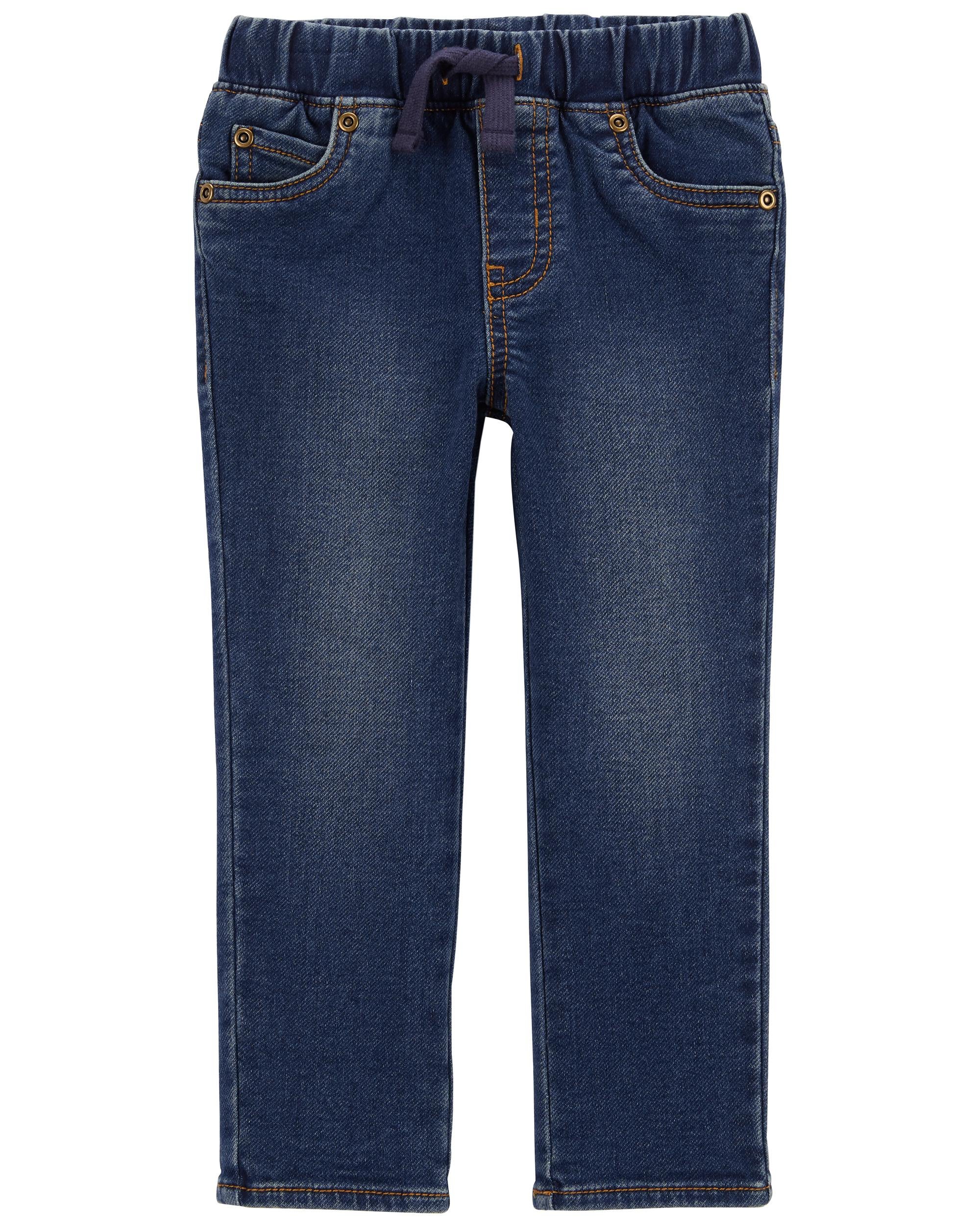 Baby Pull-On Knit Denim Pants
