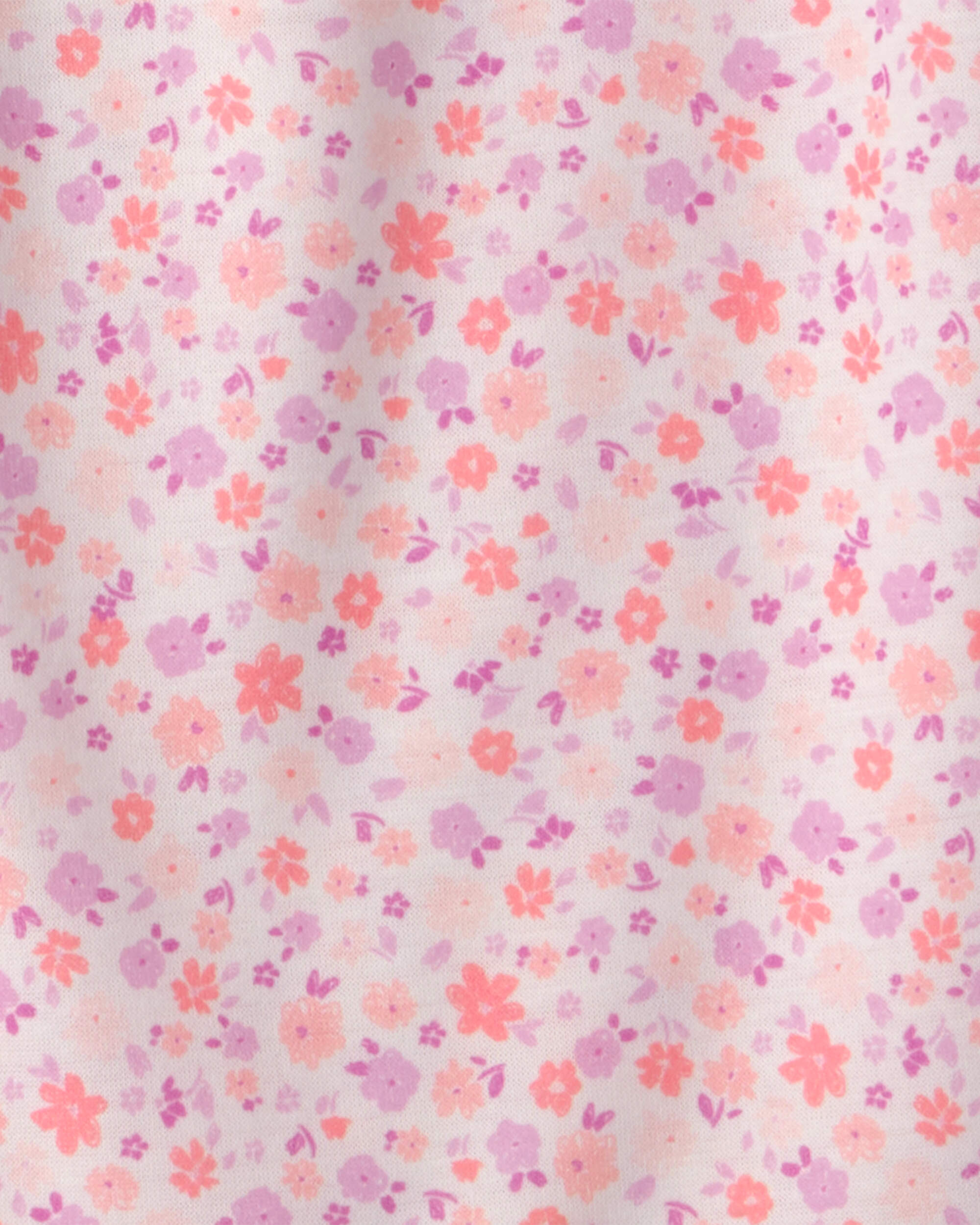 Girls 2-Pack 'Dream' Floral Loose Fit Nightgown - Pink