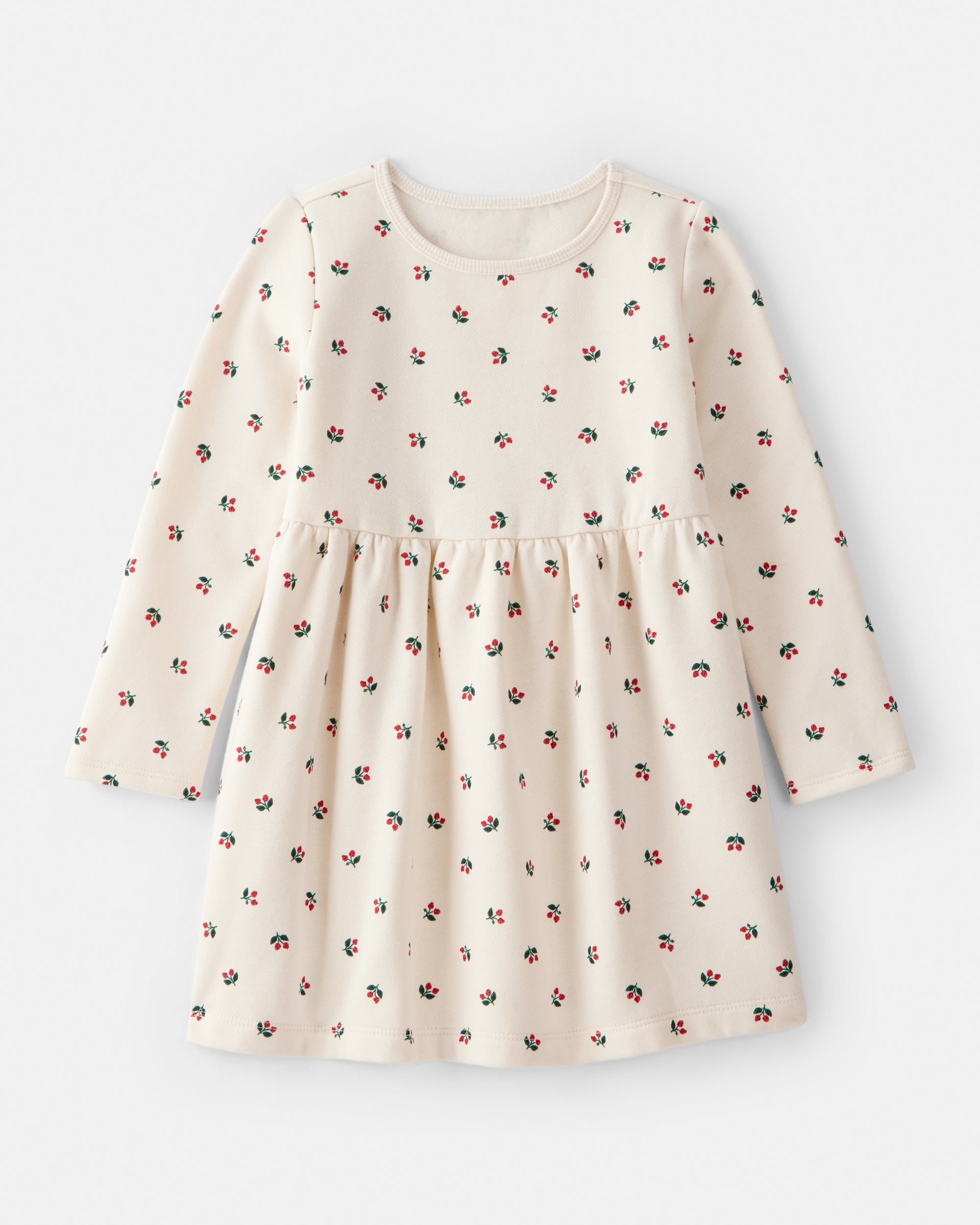 Toddler Girl Holly Knit Dress - Cream
