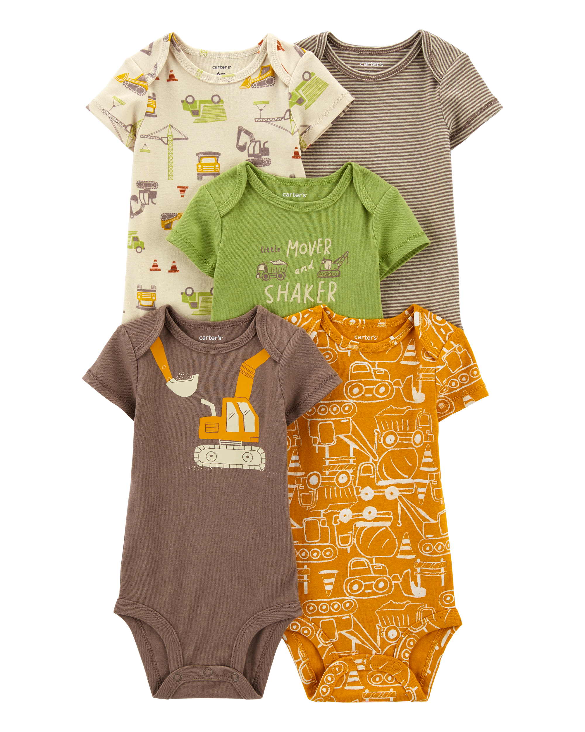 Baby 5-Pack Short-Sleeve Bodysuits
