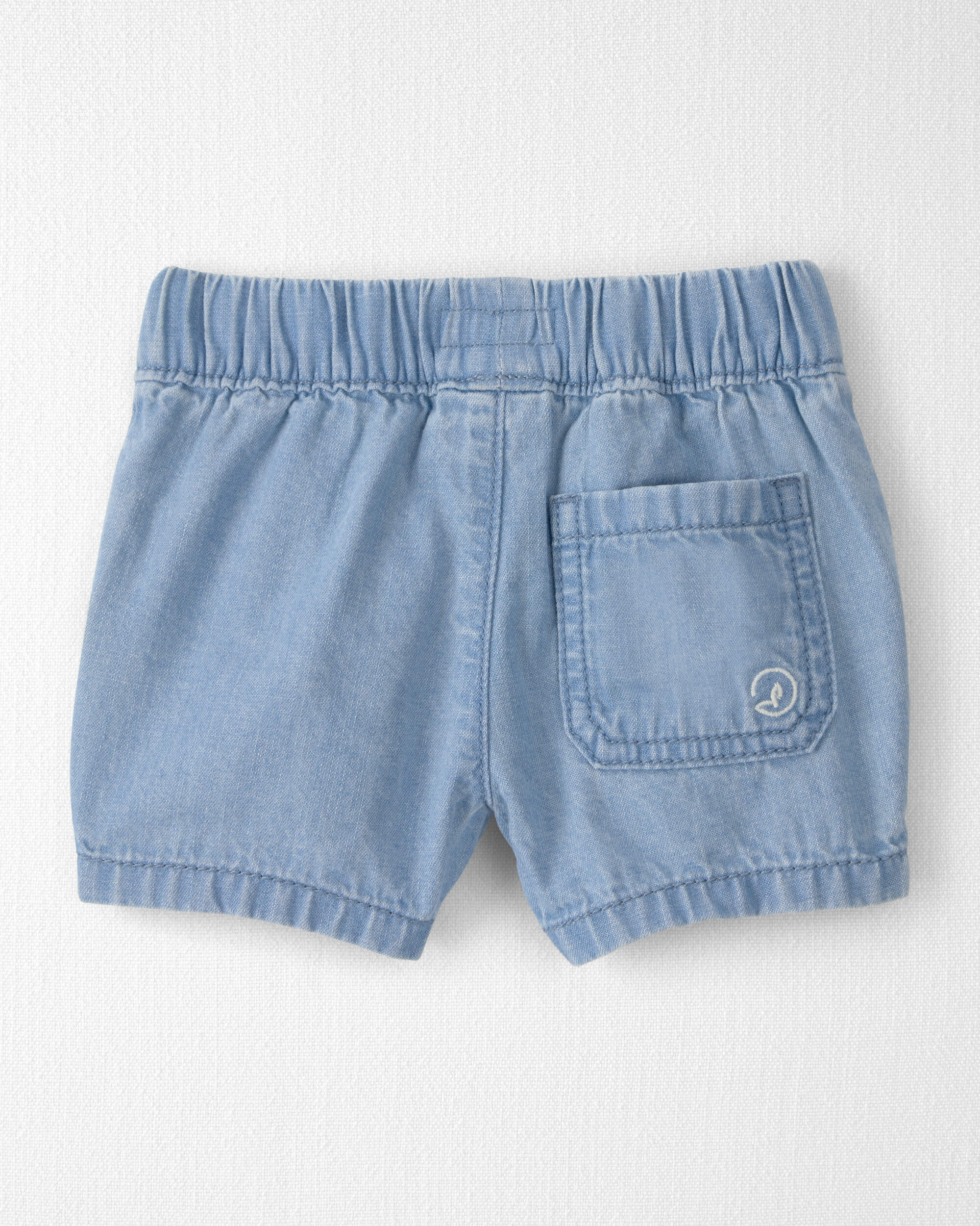 Baby Organic Cotton Chambray Shorts