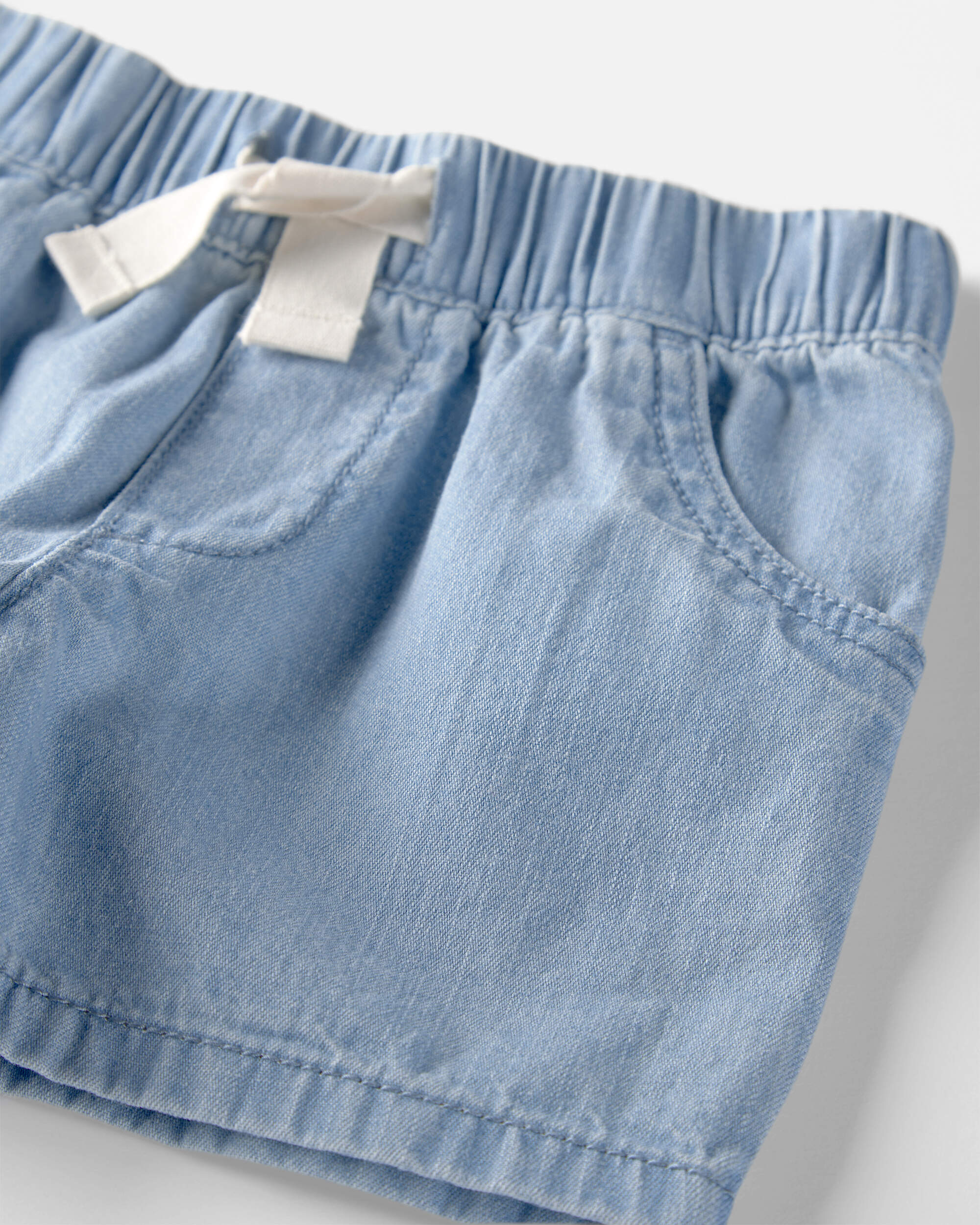 Toddler Organic Cotton Chambray Shorts