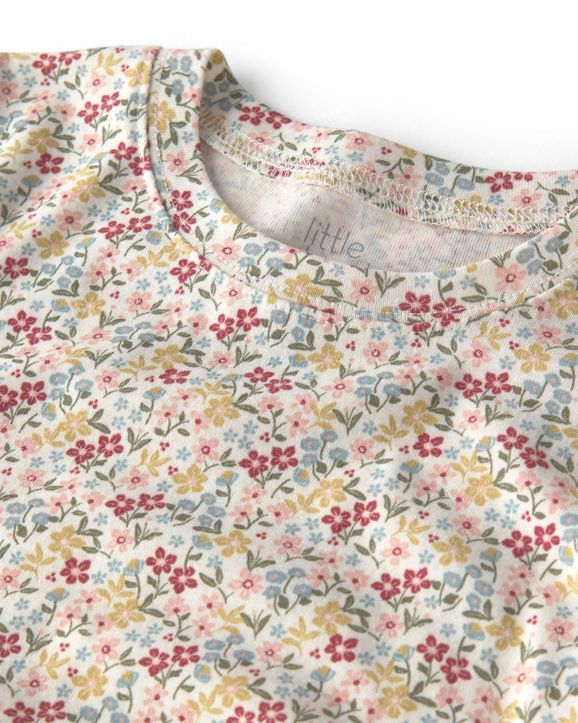 Girls 2-Piece Organic Cotton Pajamas Floral