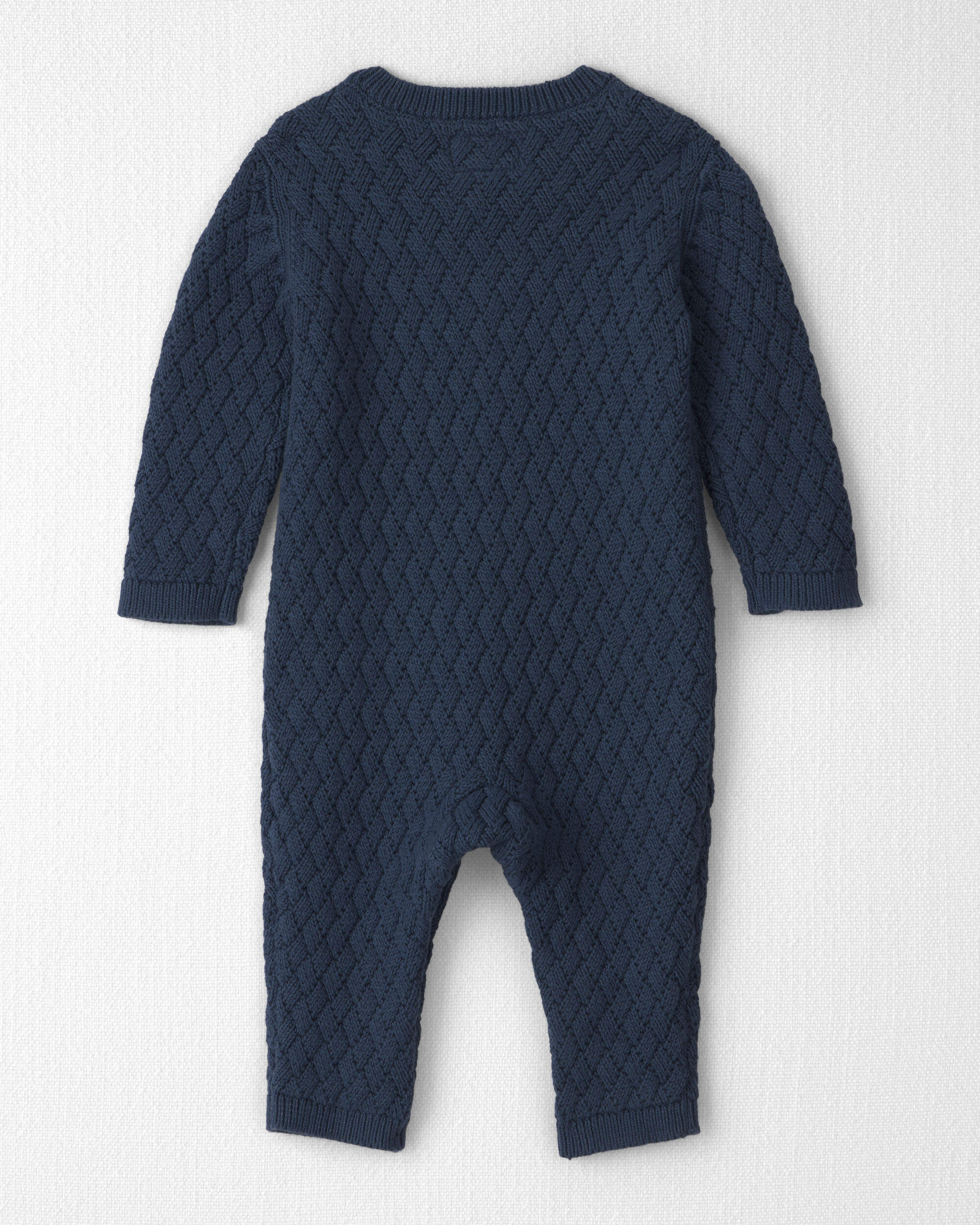 Baby Organic Cotton Sweater Knit Jumpsuit