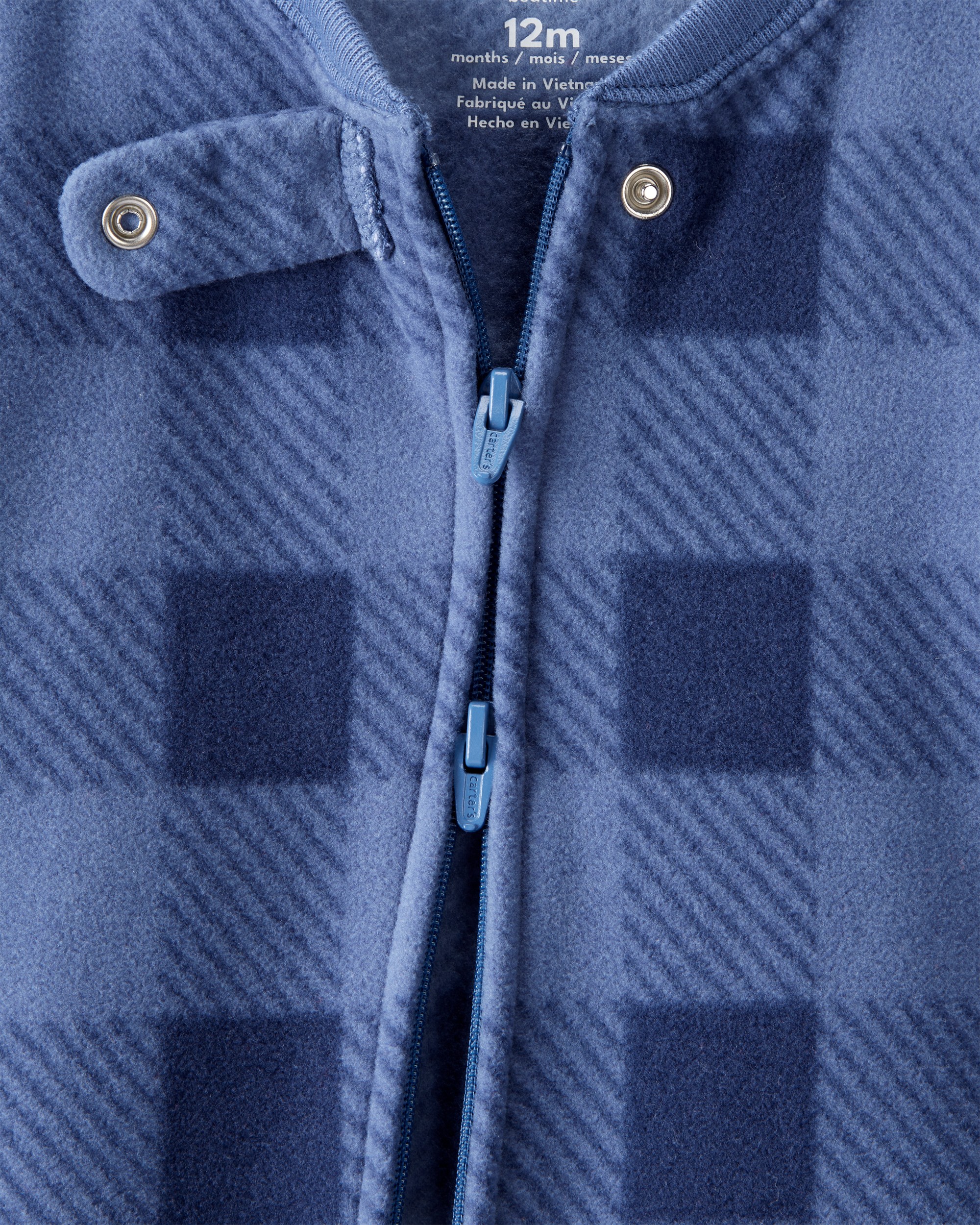 Baby Boy Yeti Plaid Loose Fit 1-Piece Pyjamas