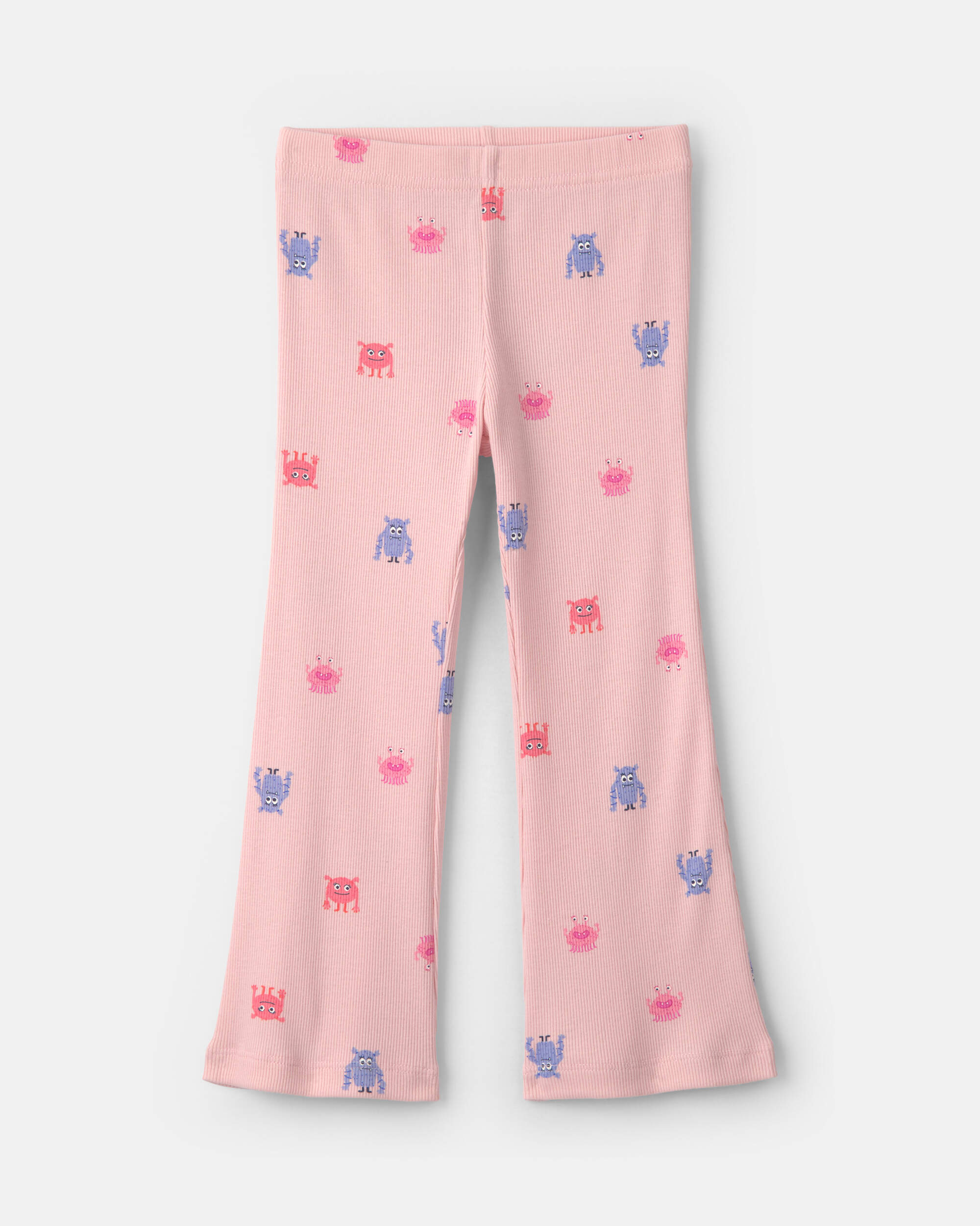 Toddler Girl 2-Piece Monster Heart Fleece Hoodie & Pant Set - Pink/Purple