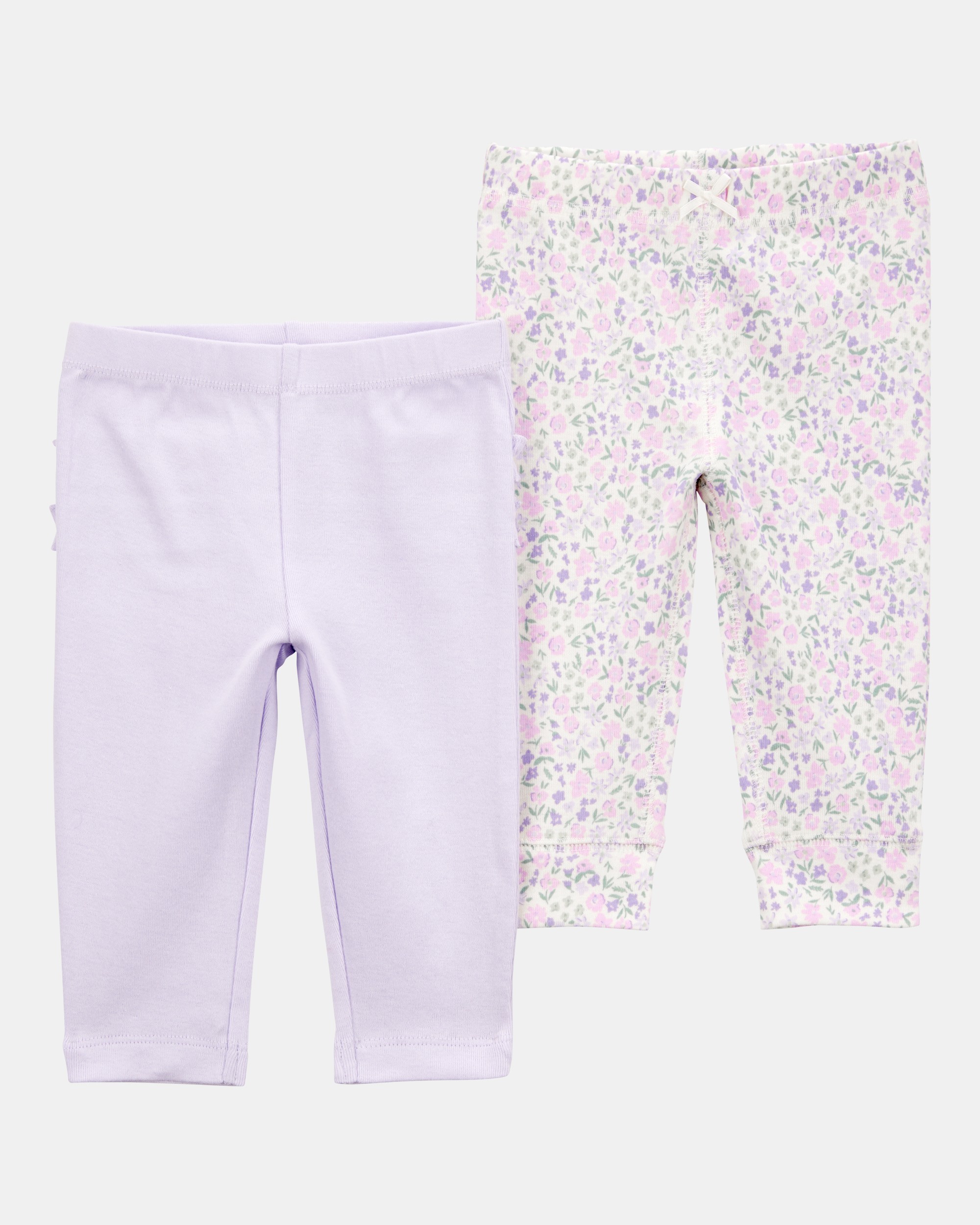 Baby Girl Floral 2-Pack Pants