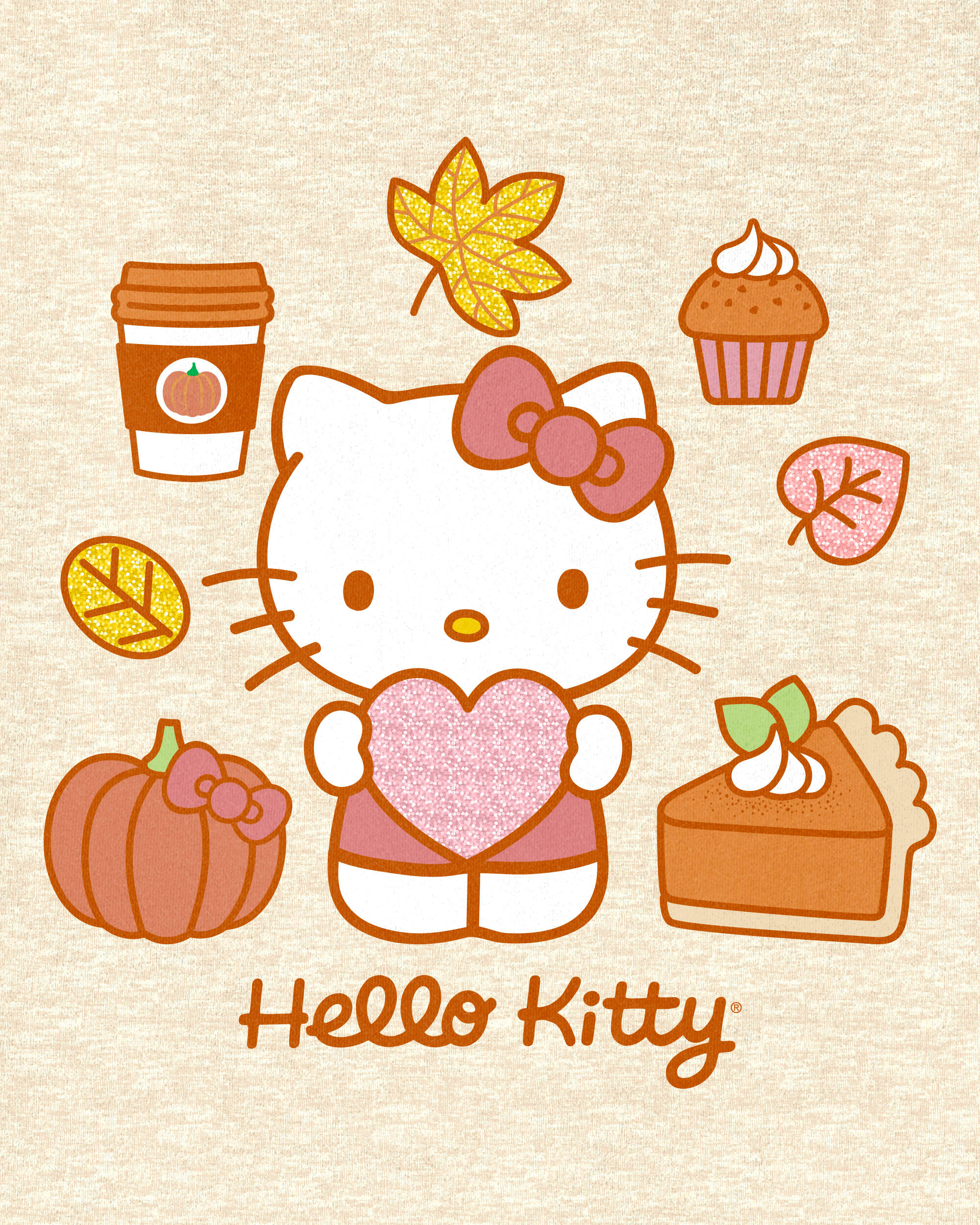Kid Hello Kitty Short-Sleeve Graphic Tee - Oatmeal