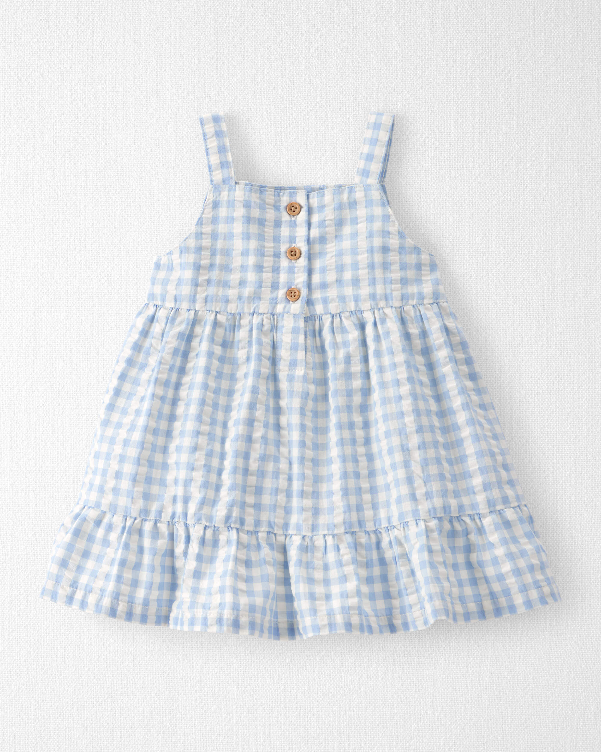 Baby Girl Gingham Dress Made with Organic Cotton