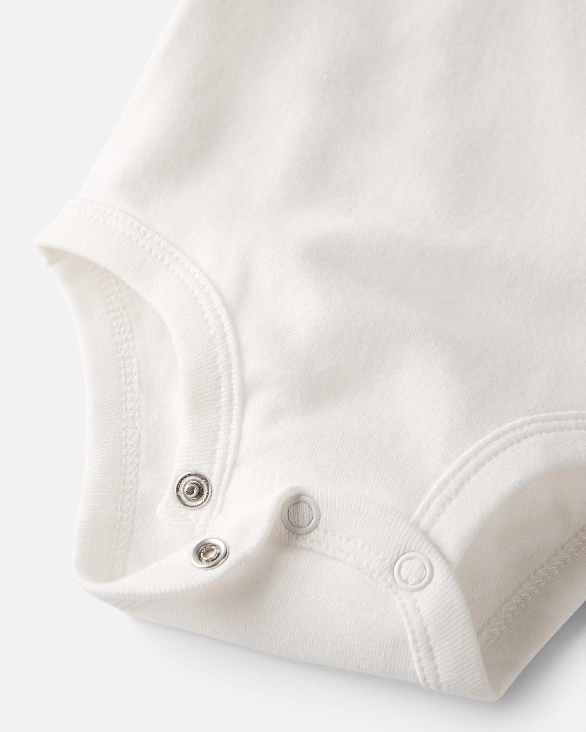 Baby Boy 3-Pack Organic Cotton Rib Bodysuits