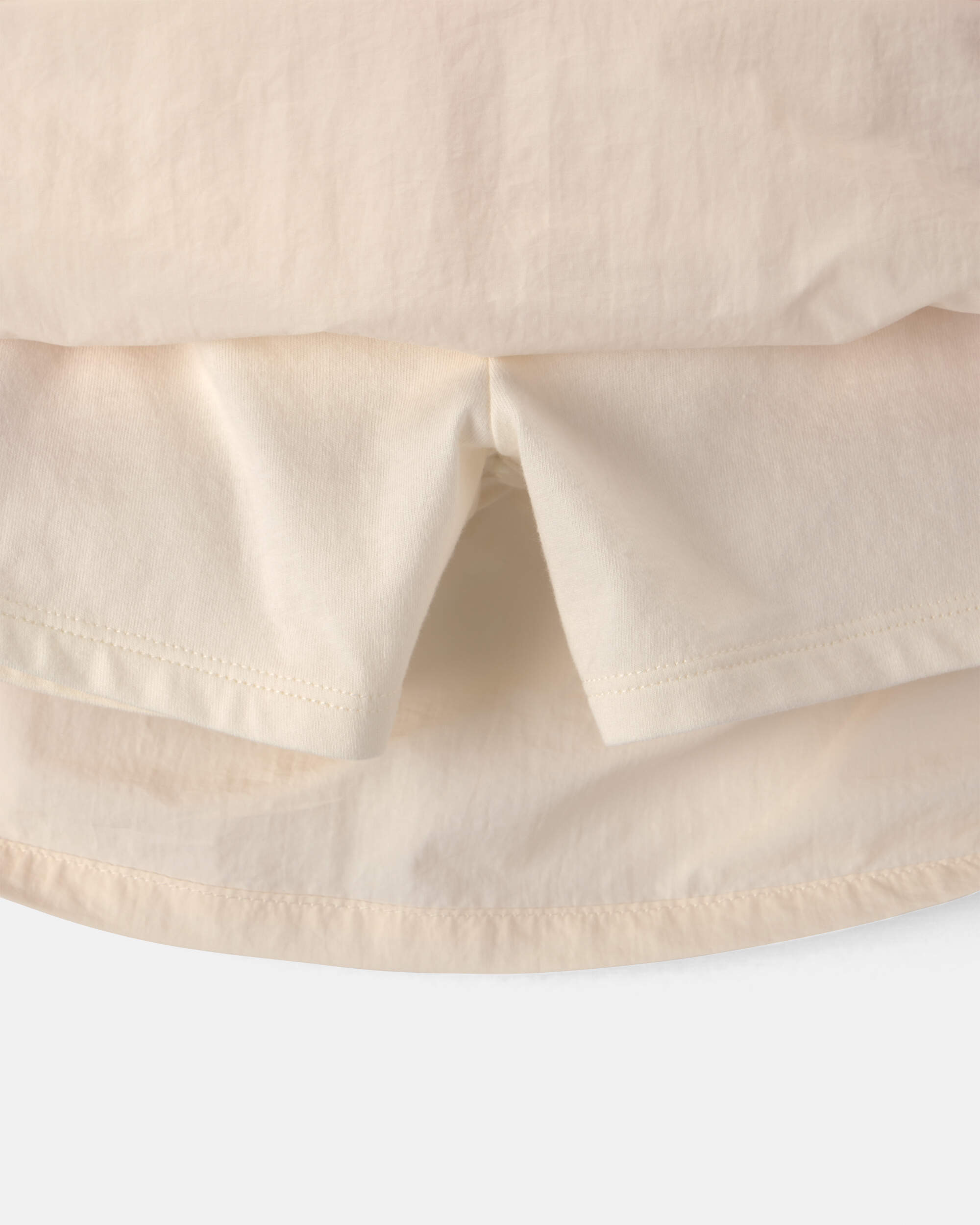 Girls Colourblock Skort - Ivory/Pink