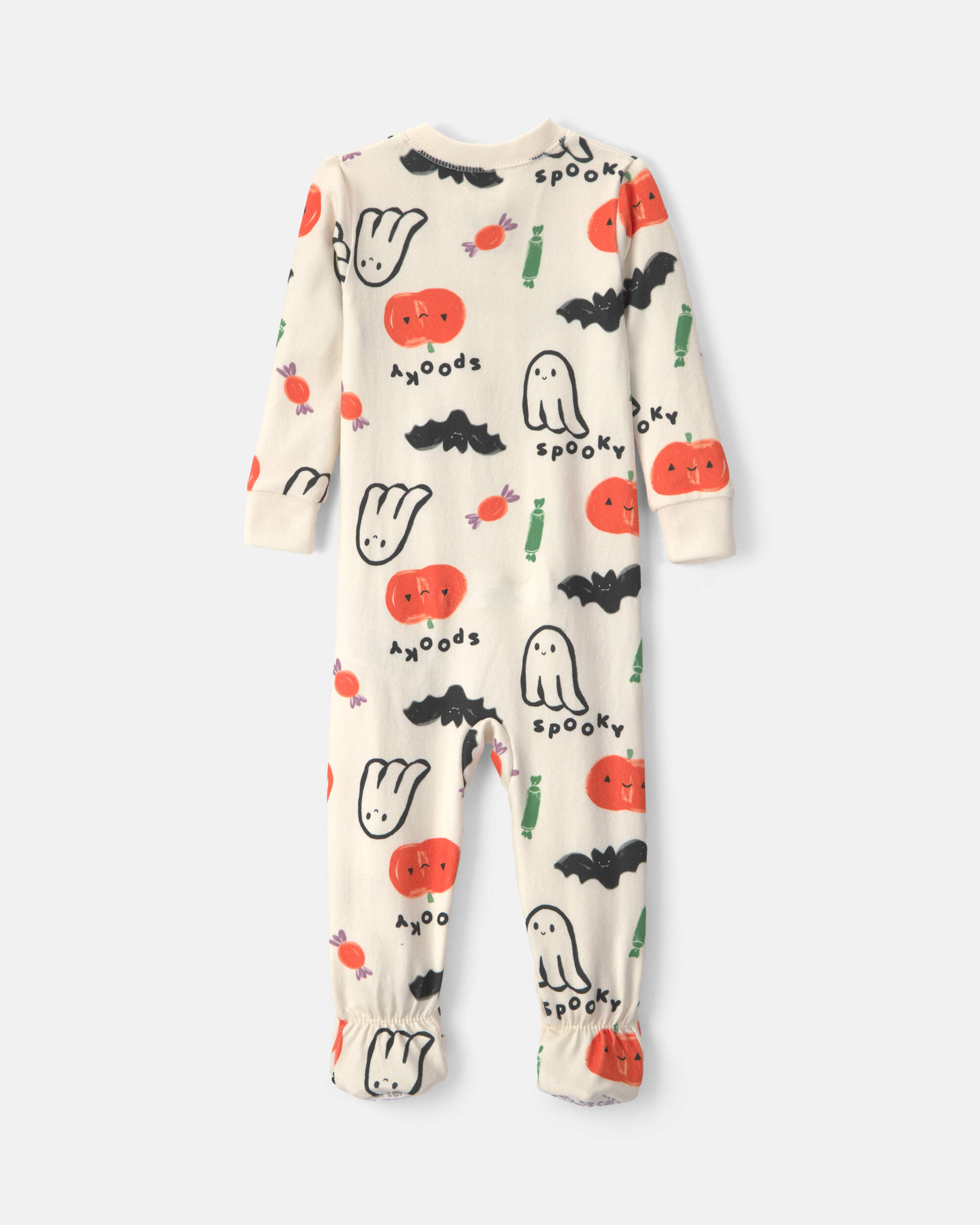 Baby 1-Piece Halloween Snug Fit Footed Pyjama - Cream
