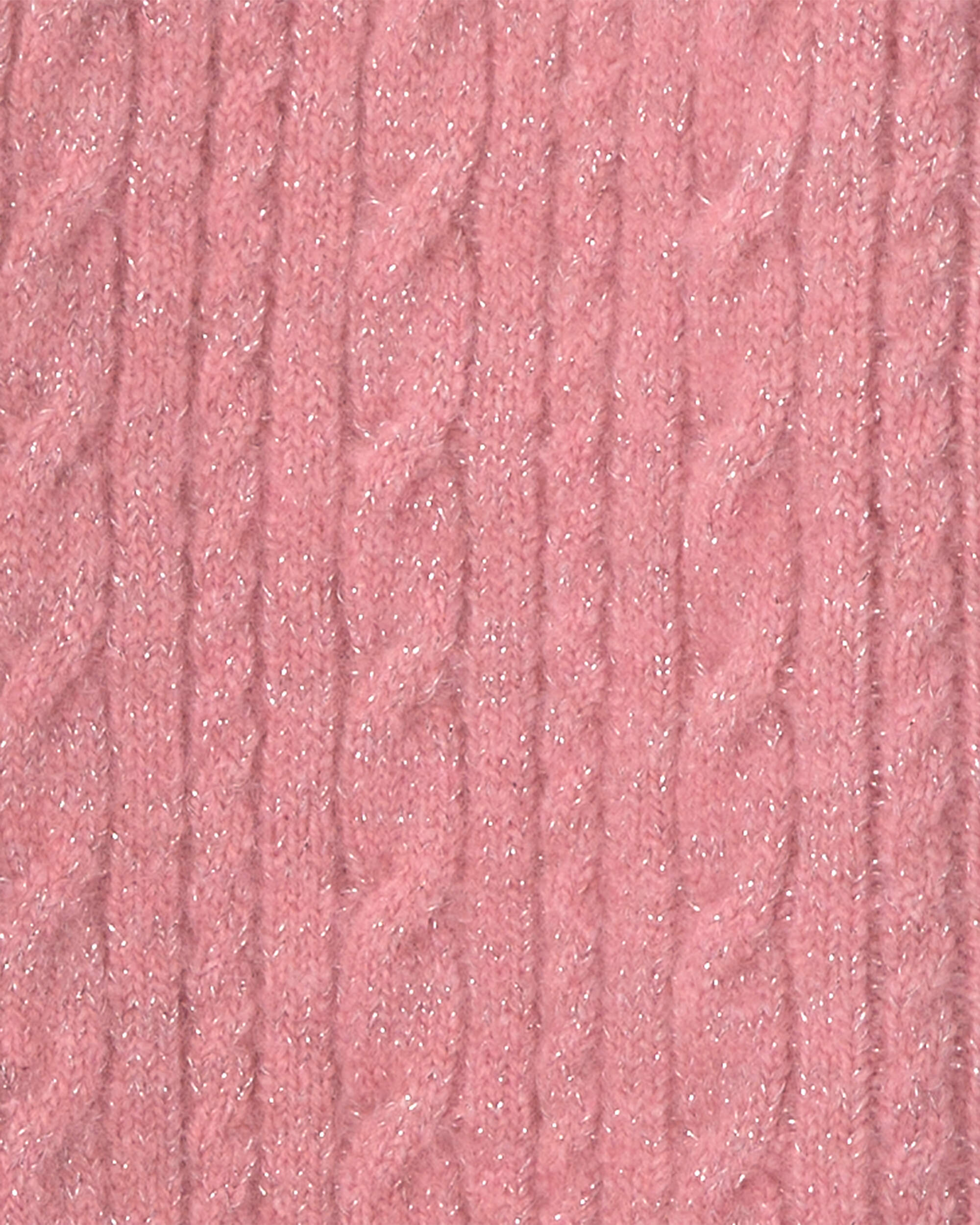 Toddler Girl Long-Sleeve Cardigan Sweater - Pink