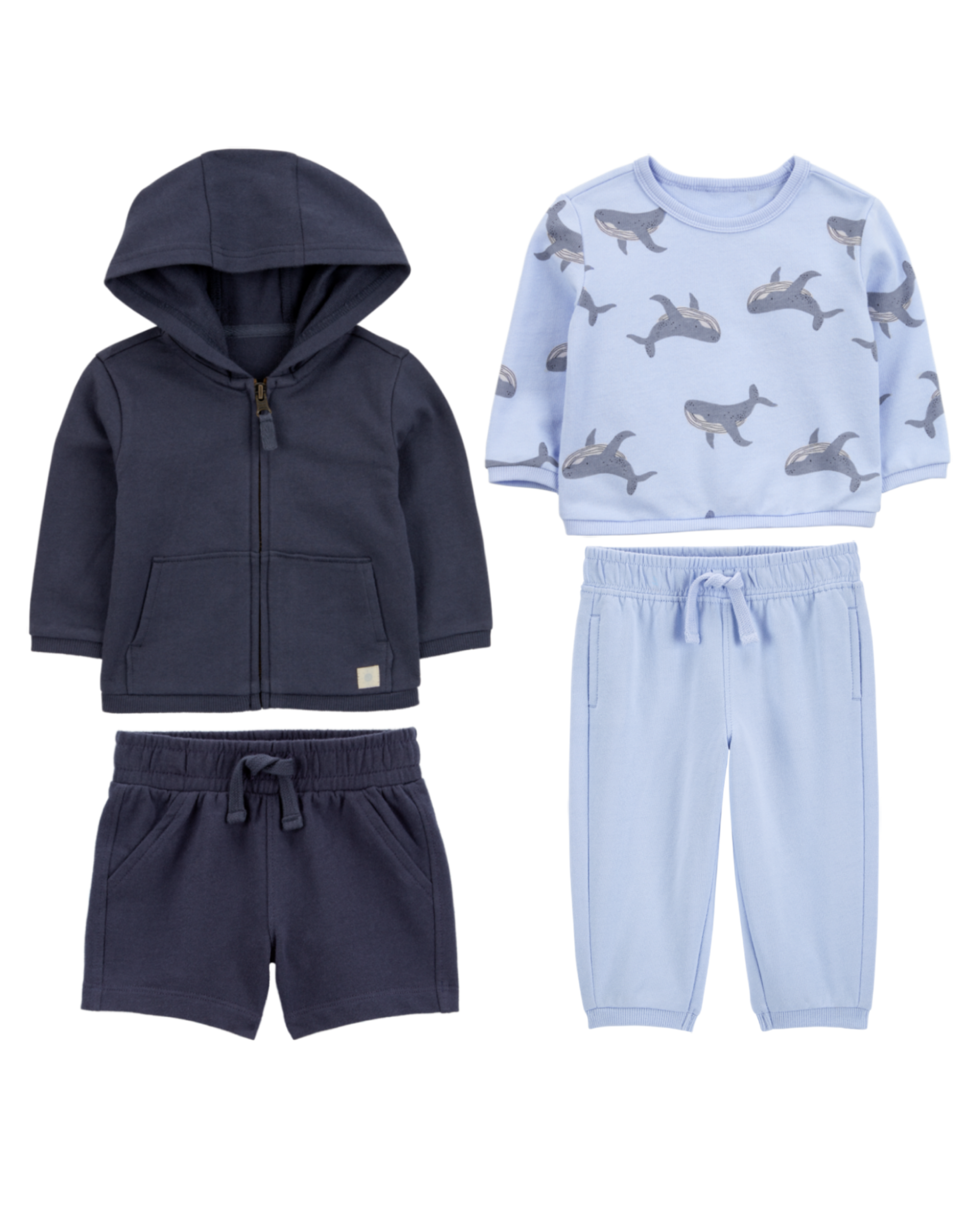 Baby -Piece French Terry Mix-and-Match Outfit Set