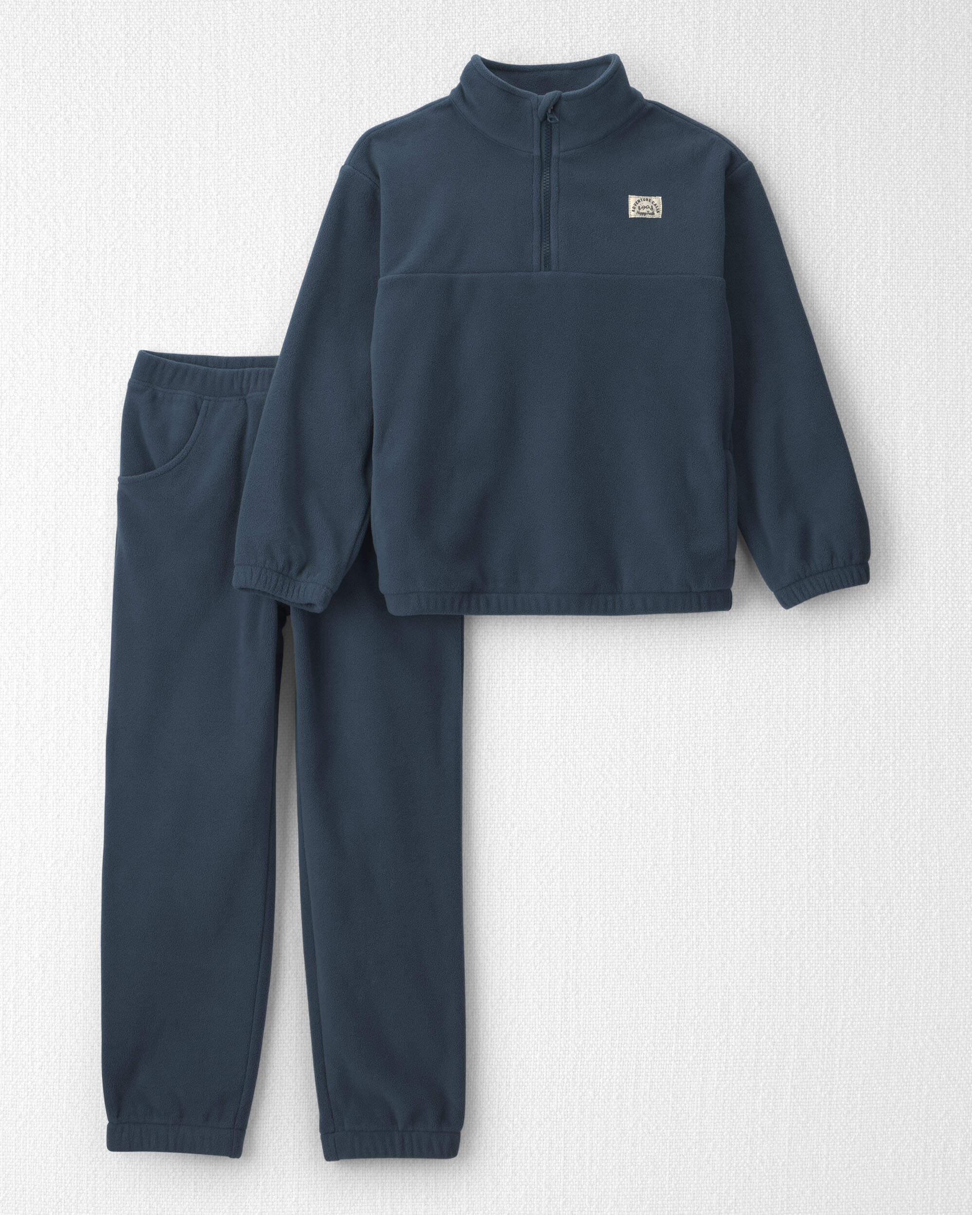 Boys 2-Piece Recycled Microfleece Top & Pant Set