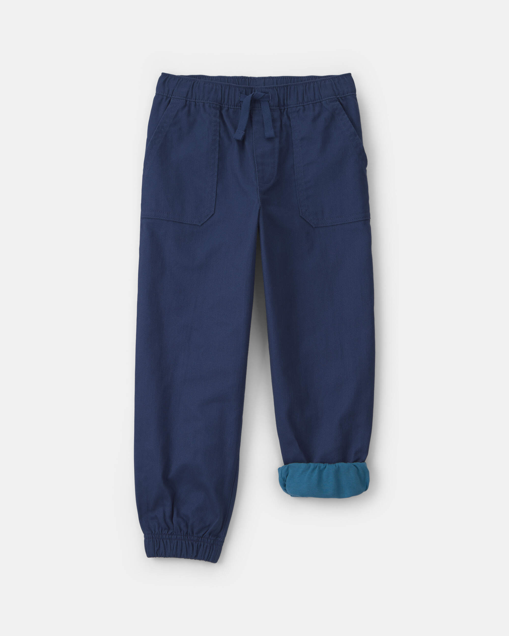 Boys Twill Joggers - Navy Blue