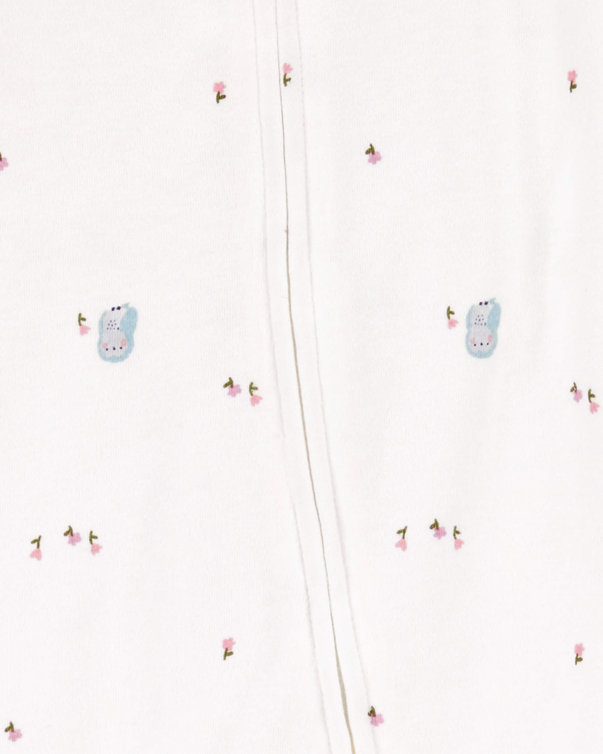 Baby Girl Owl 2-Way Zip Cotton Sleeper Pyjamas