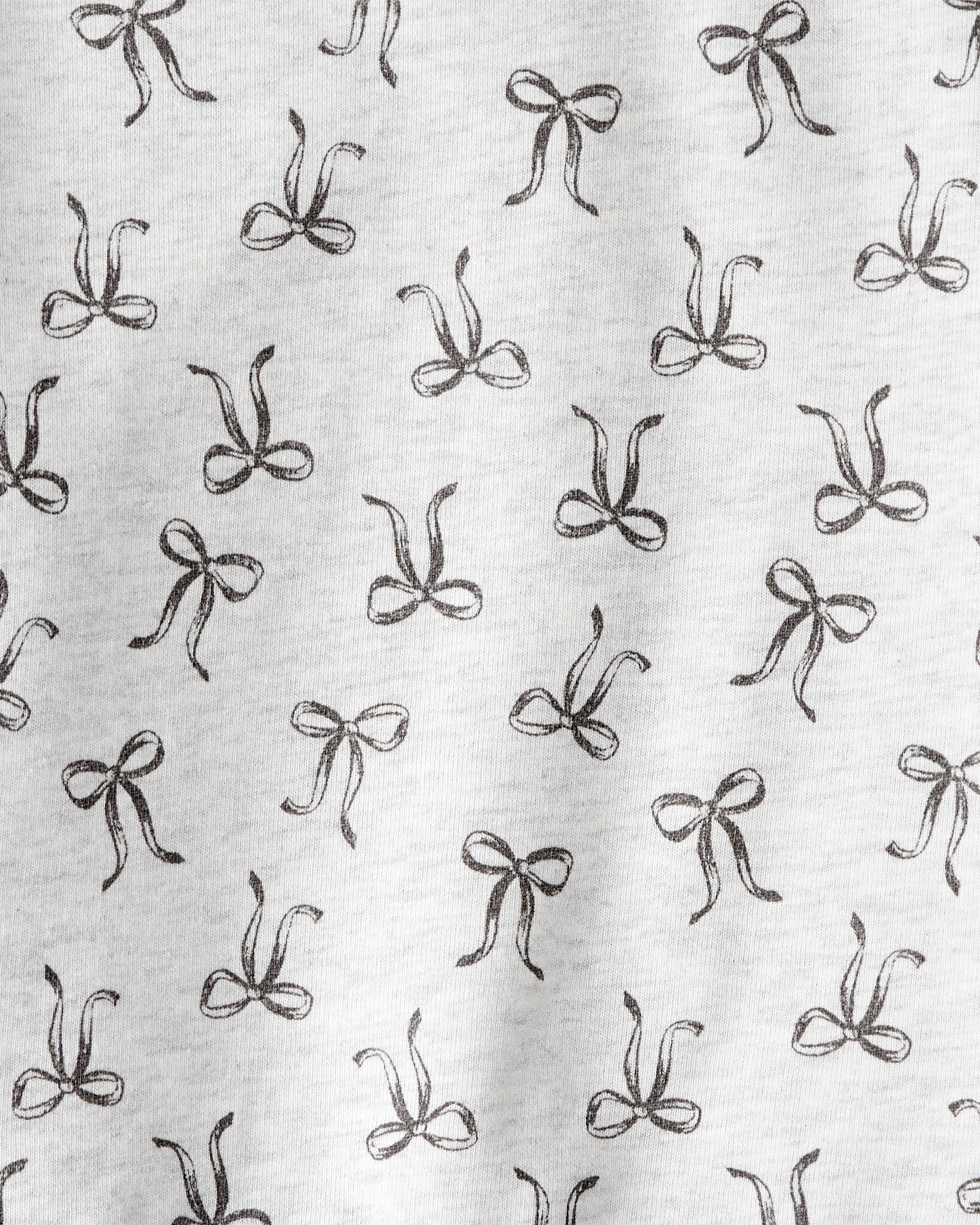 Toddler Girl Bow Print Long-Sleeve Tee & Pant Set - Grey