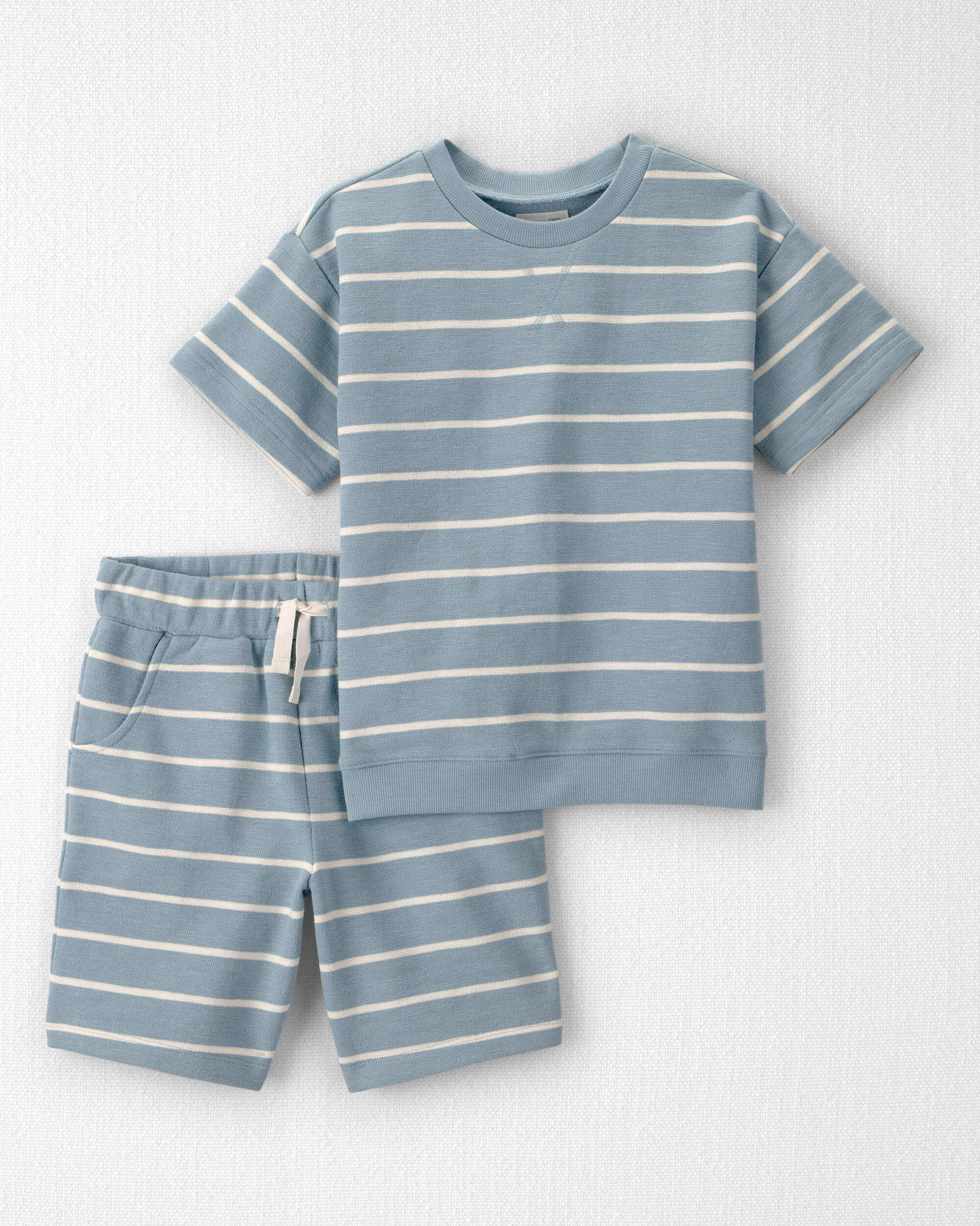 Kid 2-Piece Organic Cotton Striped Set