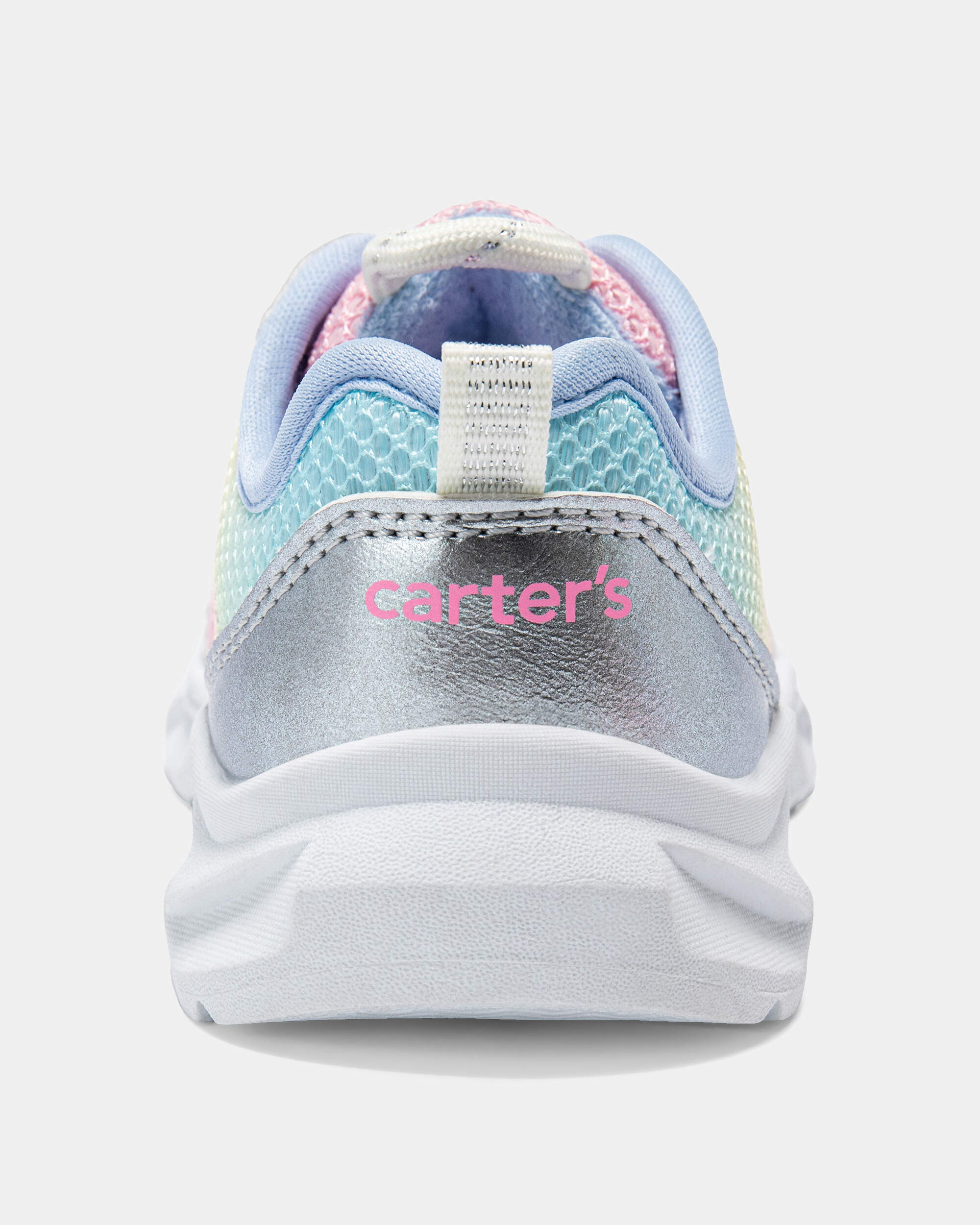 Toddler Girl Metallic Sneakers  - Silver