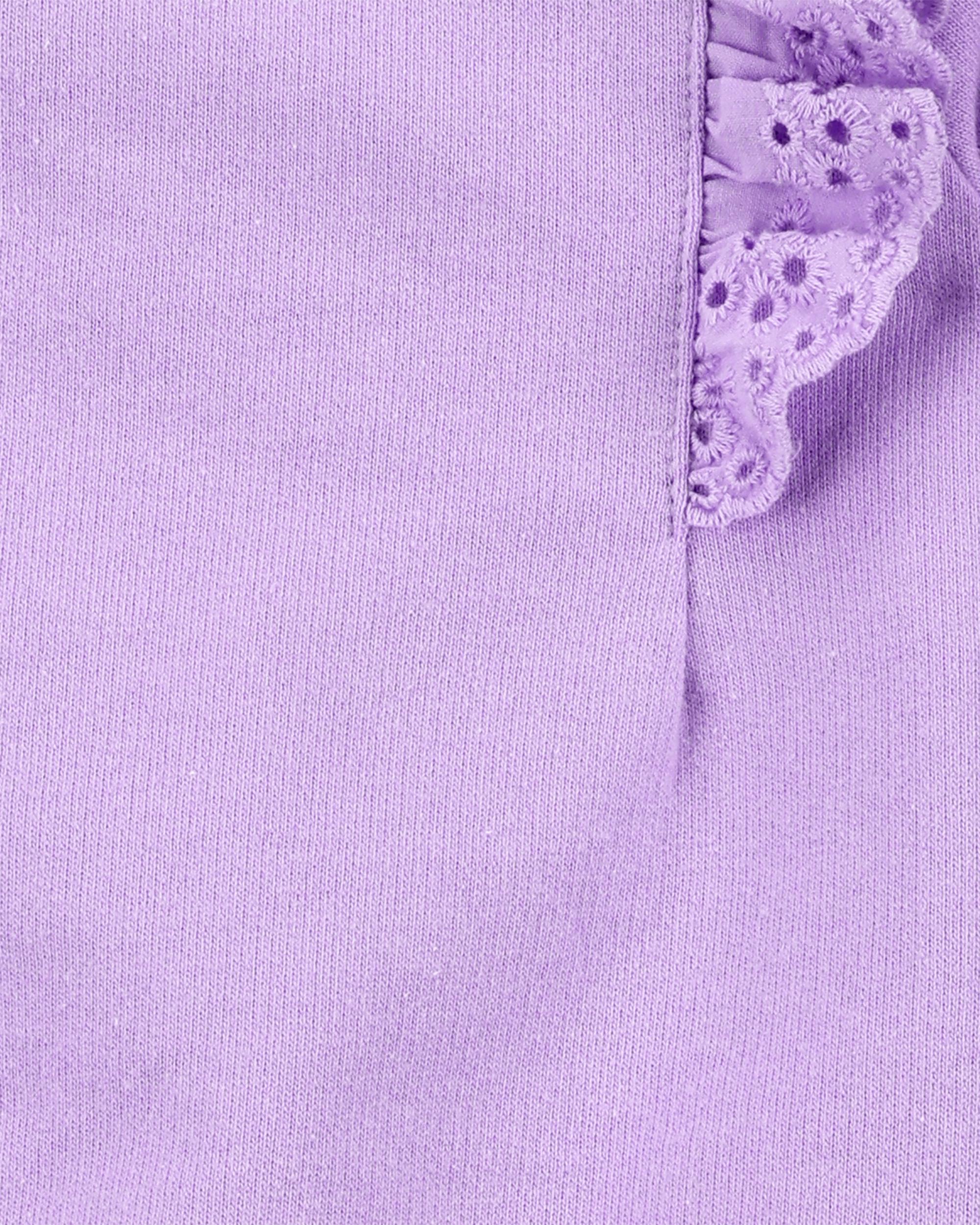 Baby Girl 3-Piece Flutter Outfit Set - Purple