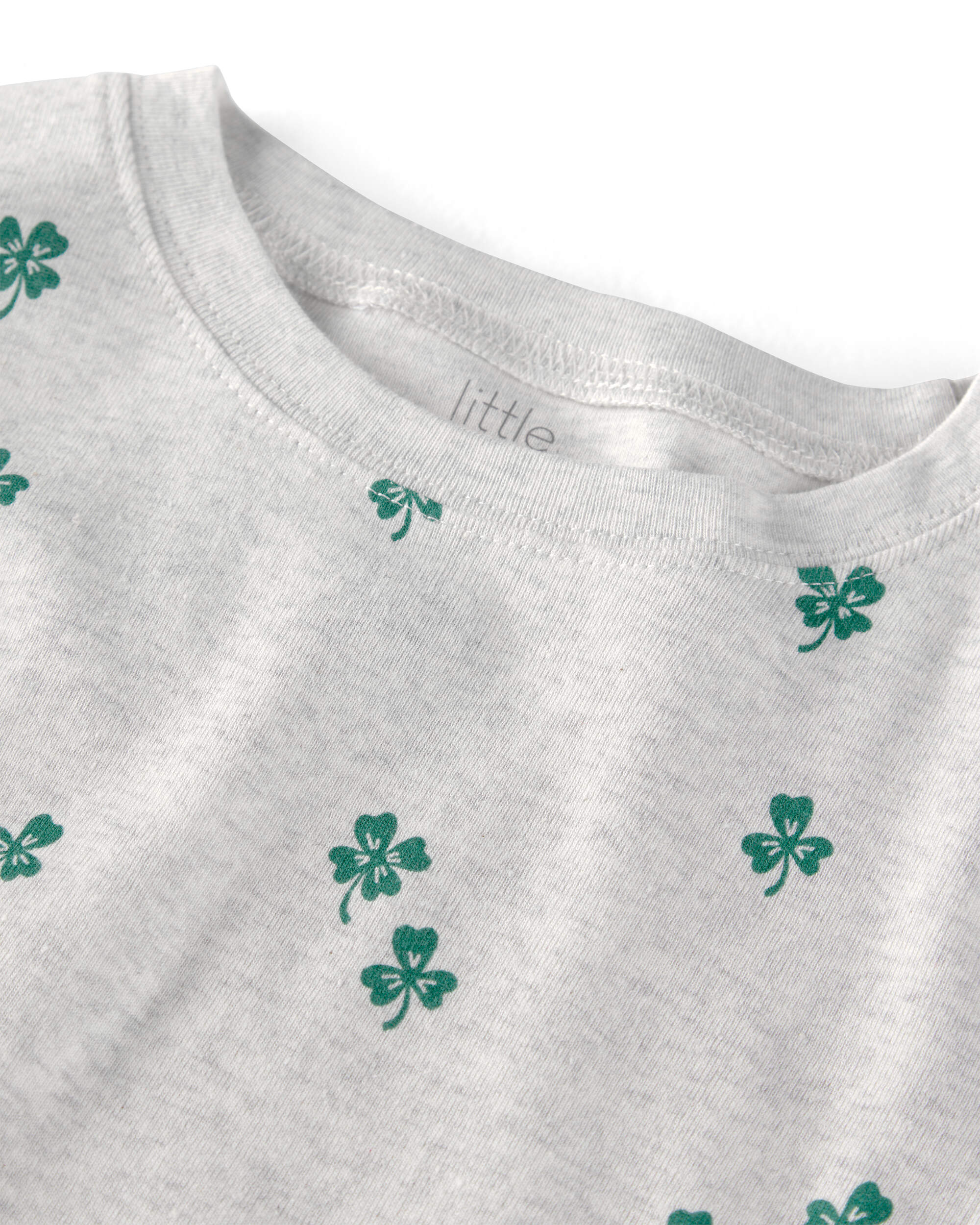 Kid Organic Cotton Pyjamas Lucky Clovers Print