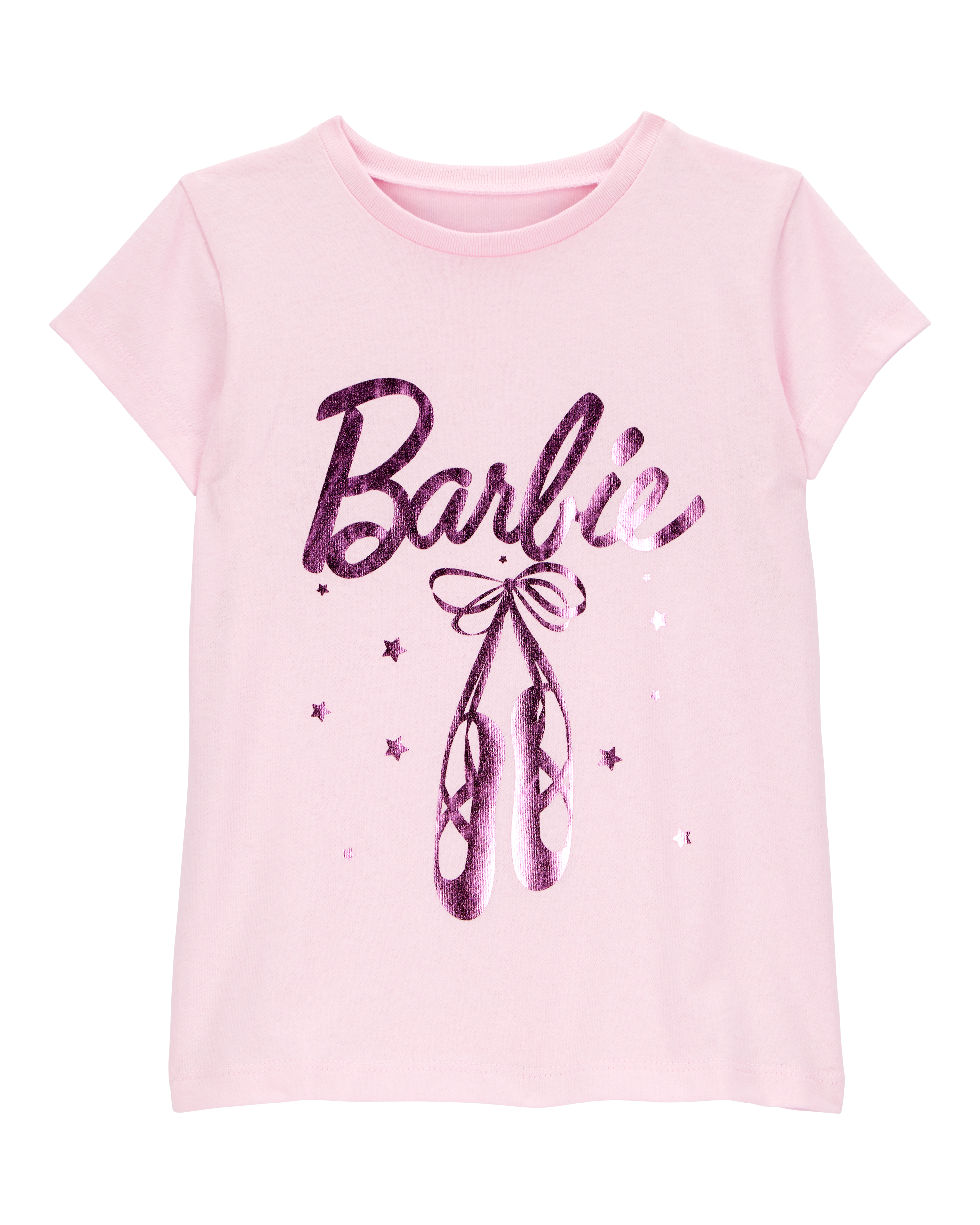 Toddler Barbie™ Ballet Foil Short-Sleeve Graphic Tee - Pink