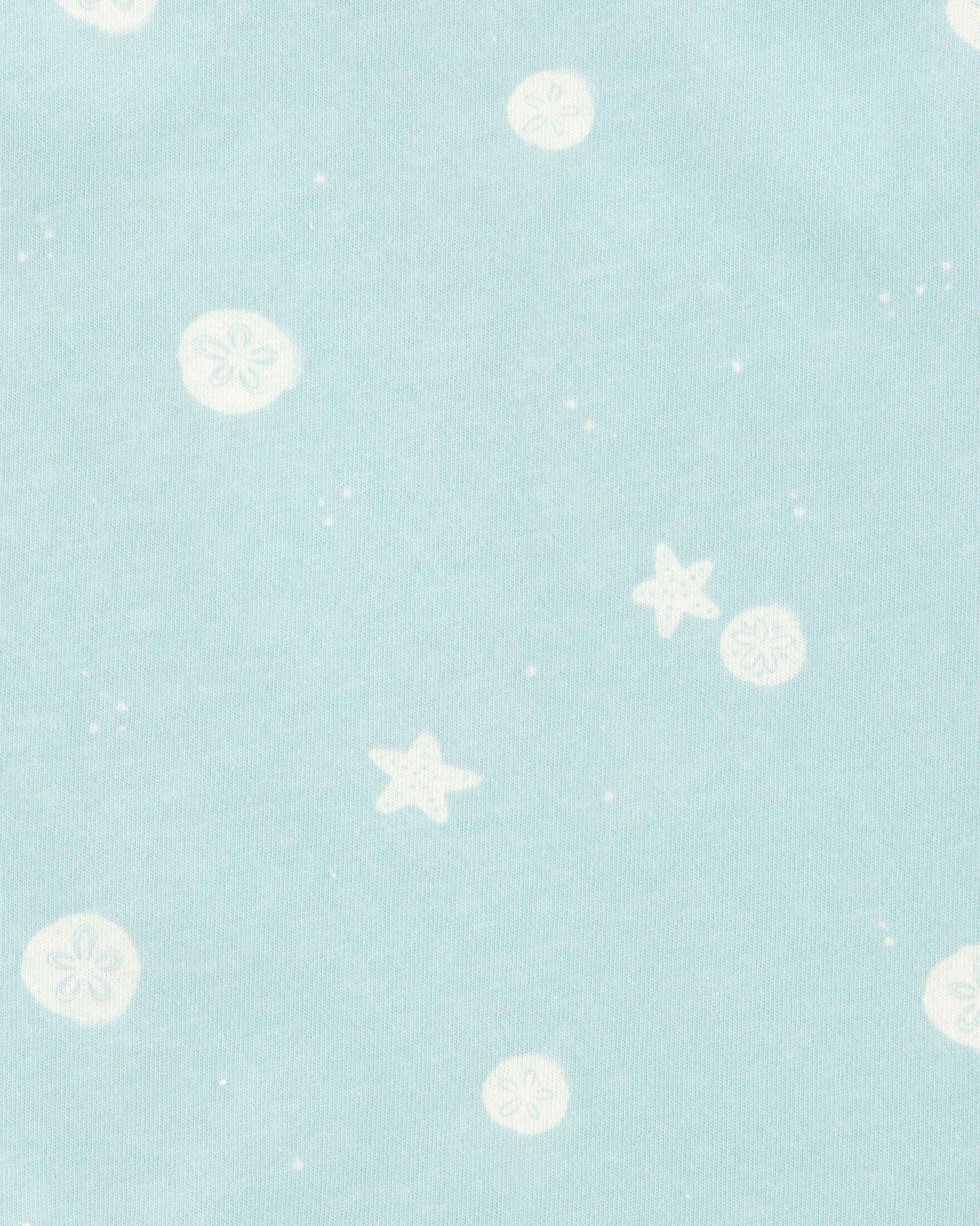 Baby Seashell Print Tank Top - Blue