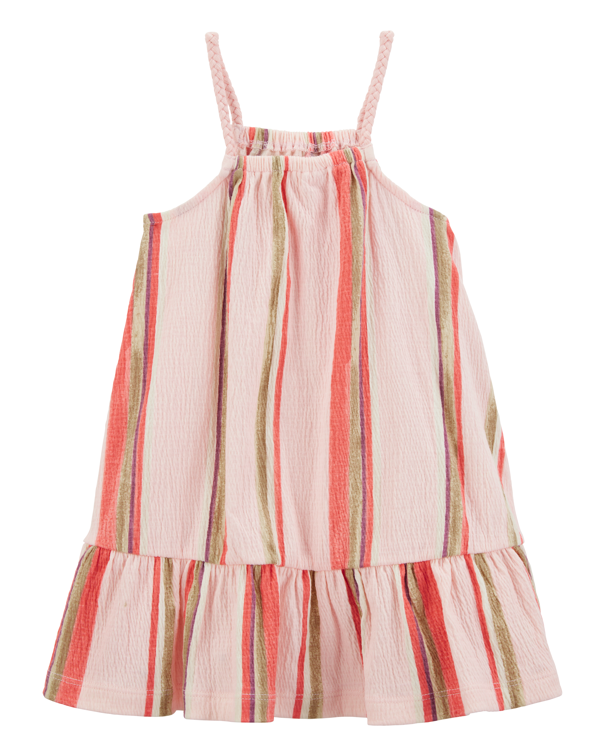 Toddler Striped Geo Print Dress