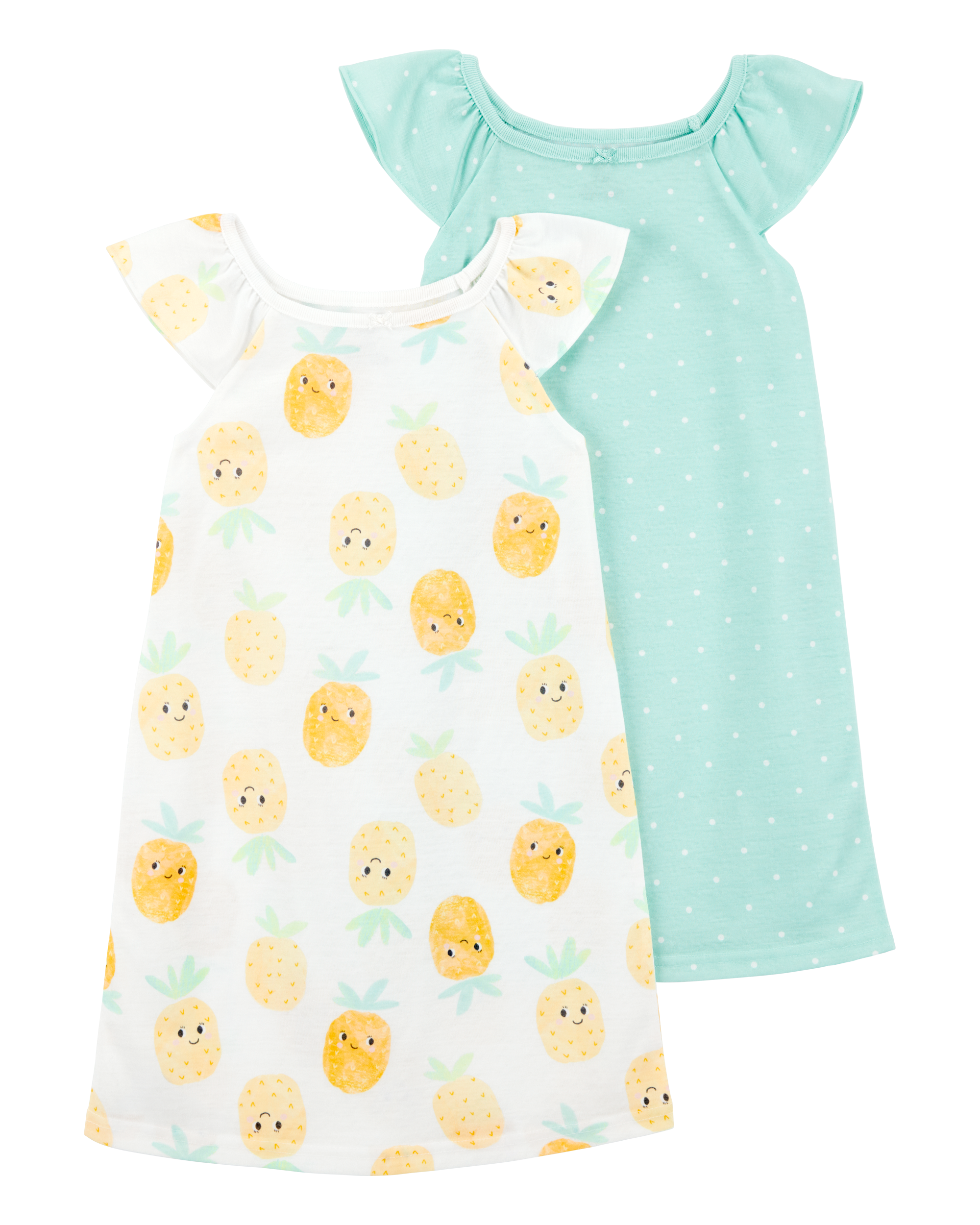 Kid 2-Pack Pineapple Nightgowns