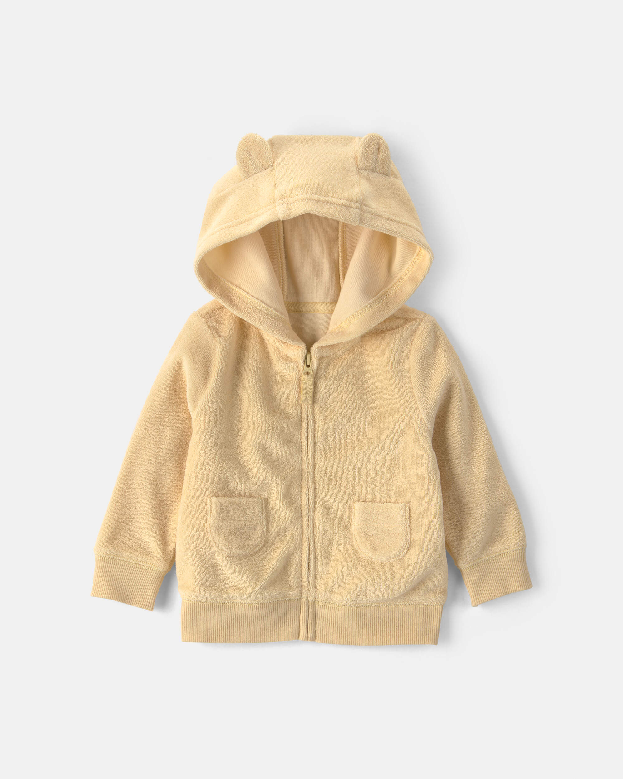 Baby 3-Piece Lion Terry Short-Sleeve Layering Set - Yellow