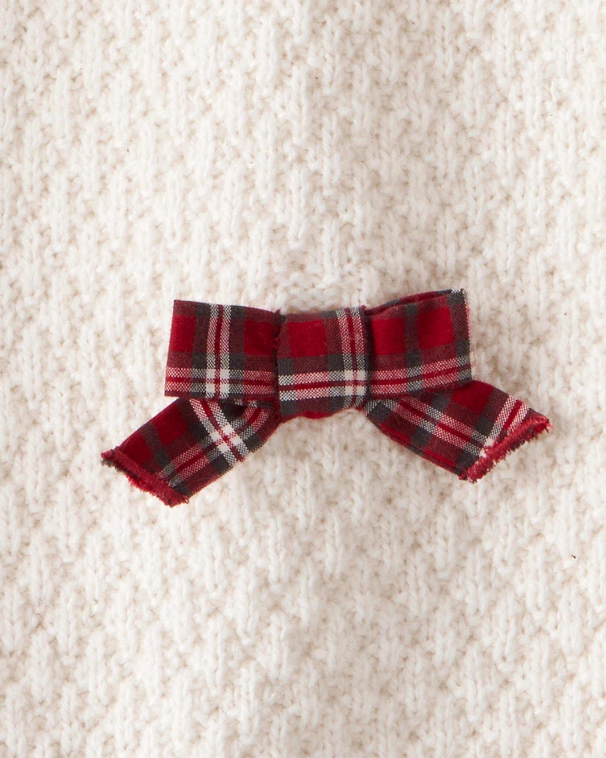 Baby Girl Bow Long-Sleeve Jumpsuit - White