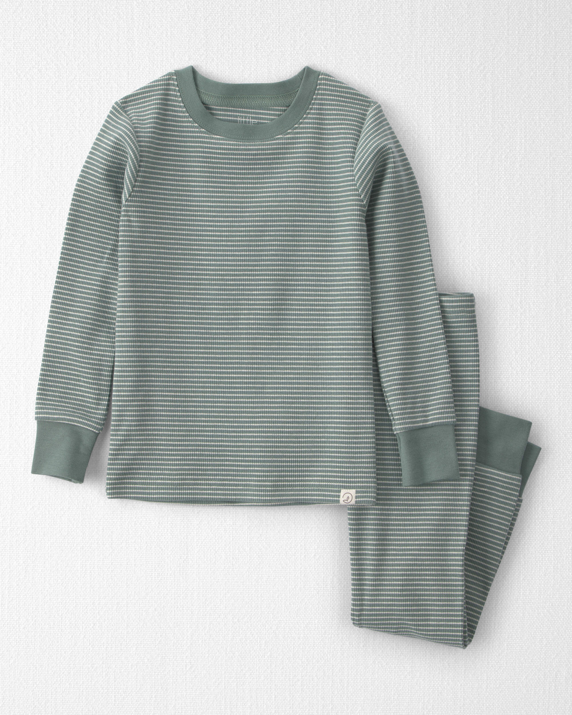 Toddler 2-Piece Organic Cotton Ribbed Pyjamas
