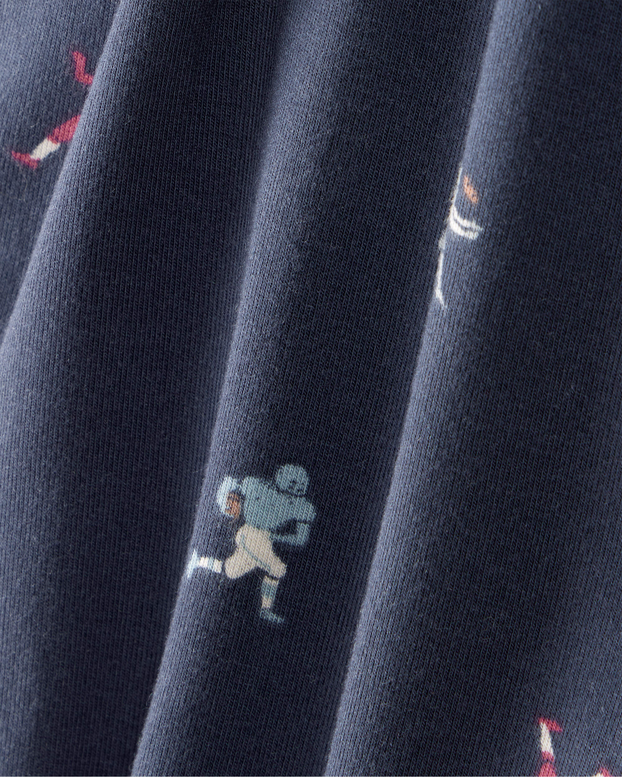 Baby Boy 2-Piece Football Print PurelySoft Long-Sleeve Multipack Bodysuits - Navy/Grey