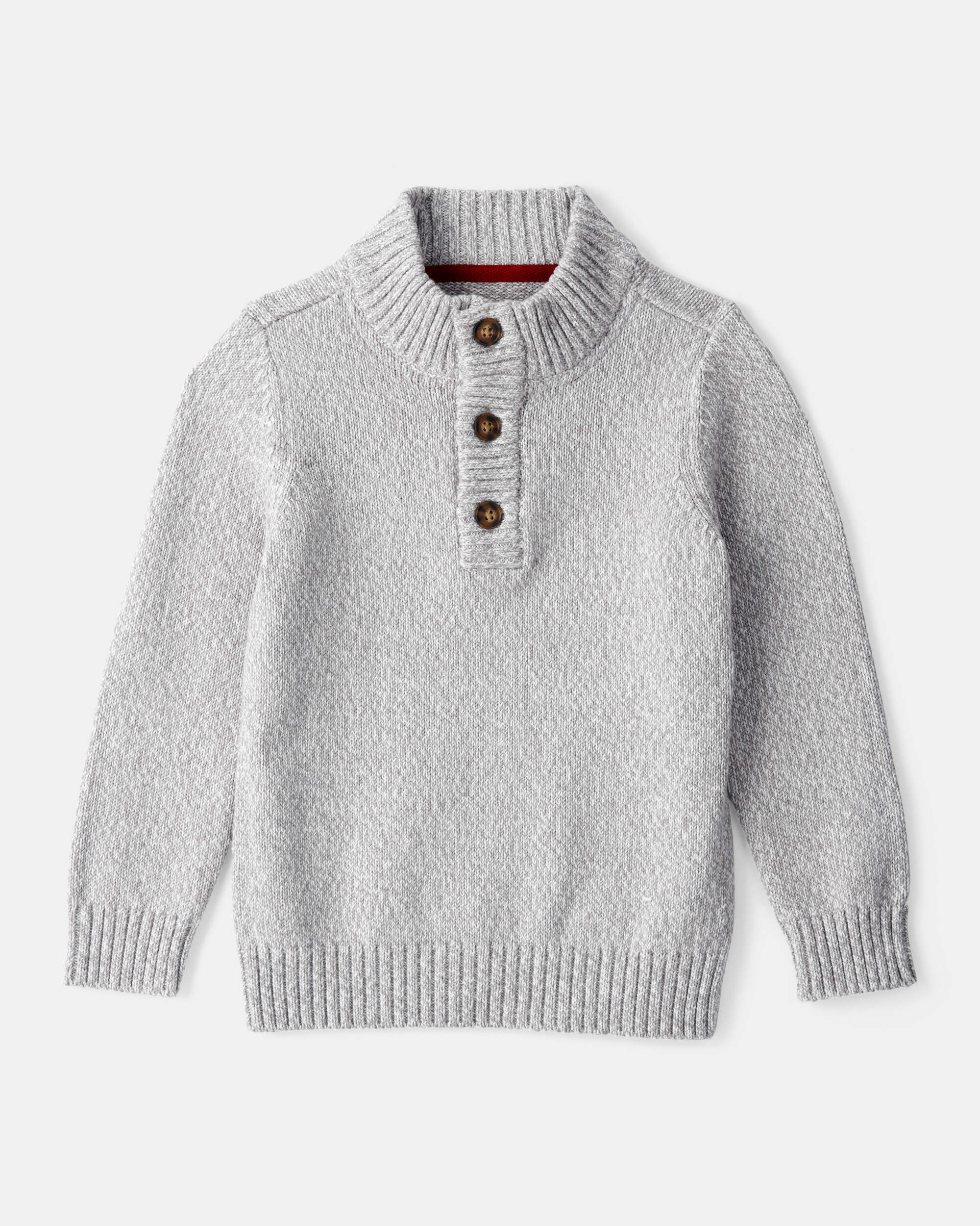 Toddler Boy Grey Pullover Sweater