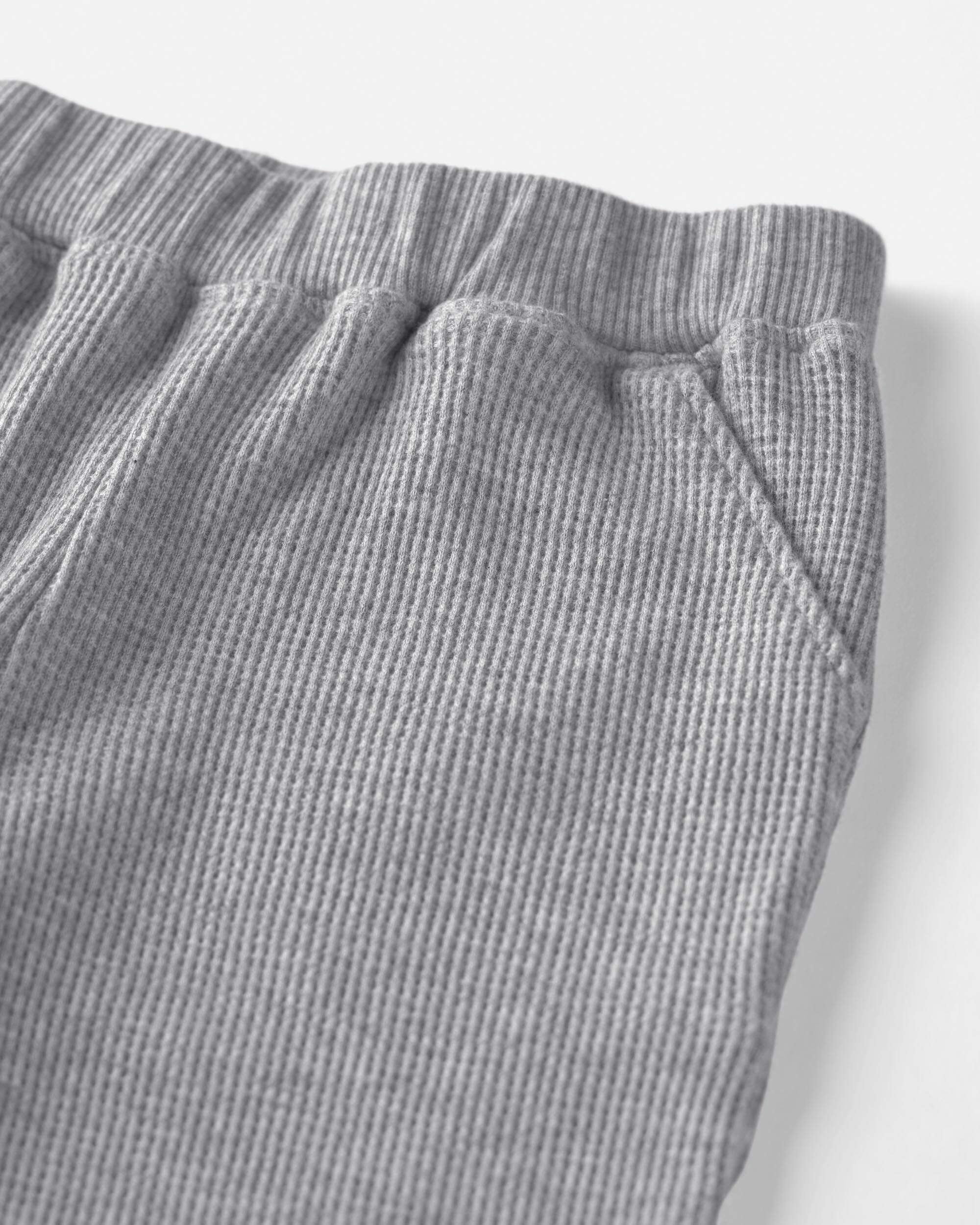Baby Boy 2-Piece Organic Cotton Waffle Knit Top & Pant Set