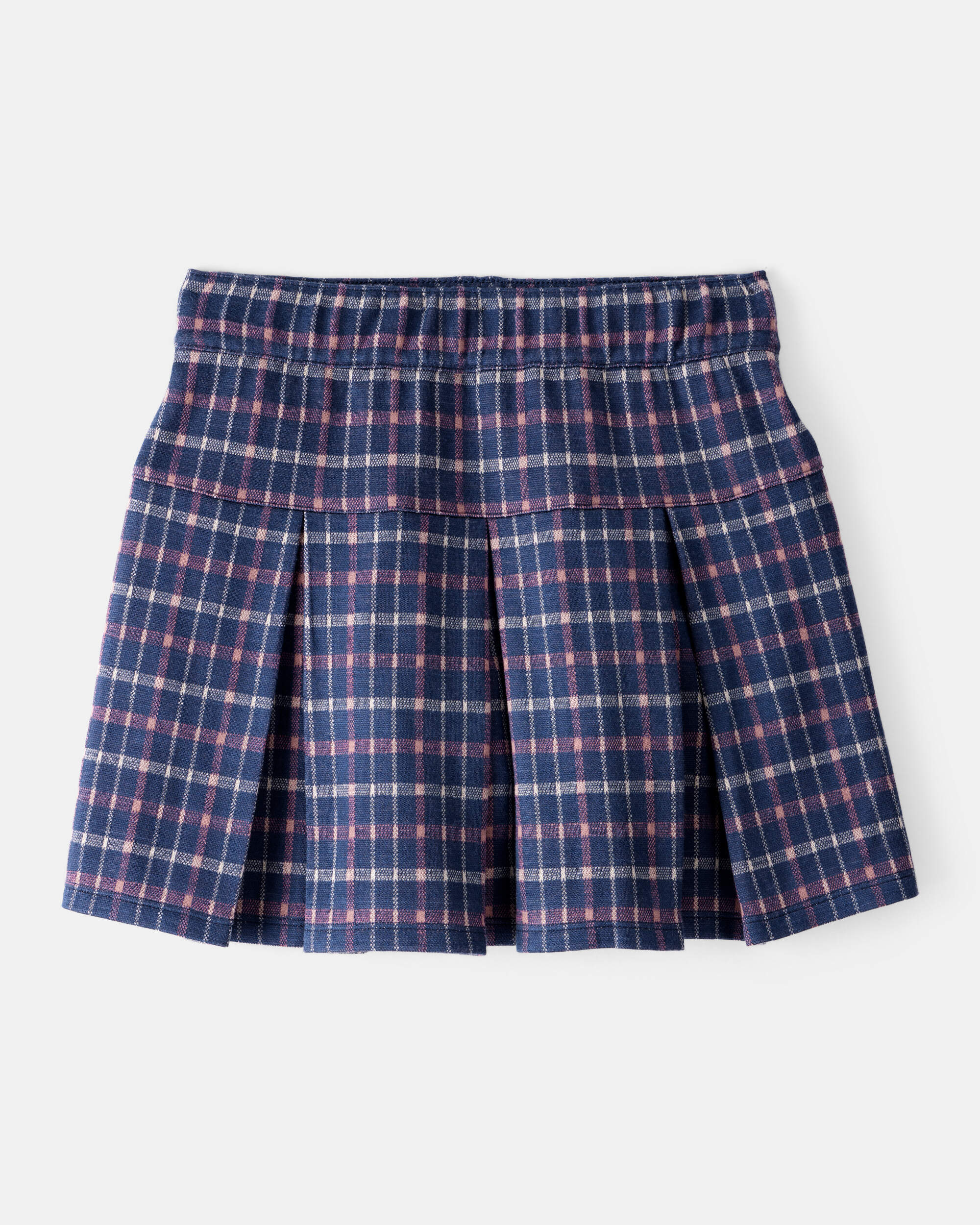 Girls Plaid Pull-On Skort