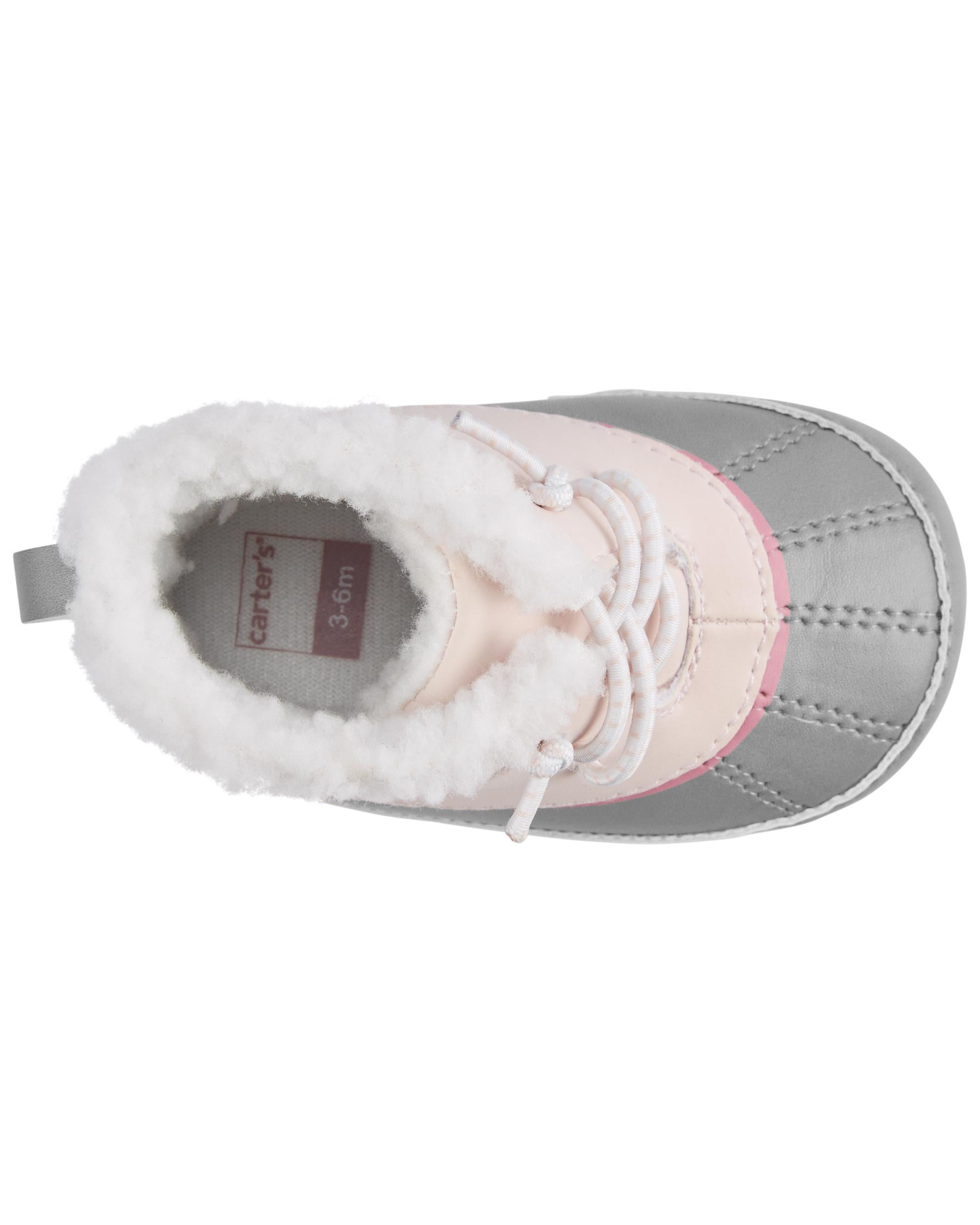 Carters pink duck boots cheap