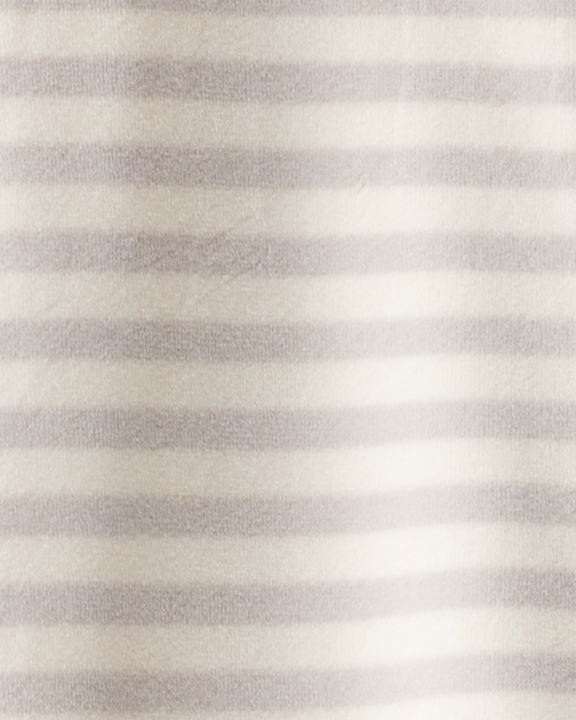 Baby Valentine's Day Striped DreamPlush Snug Fit 2-Way Zip Sleeper - Grey