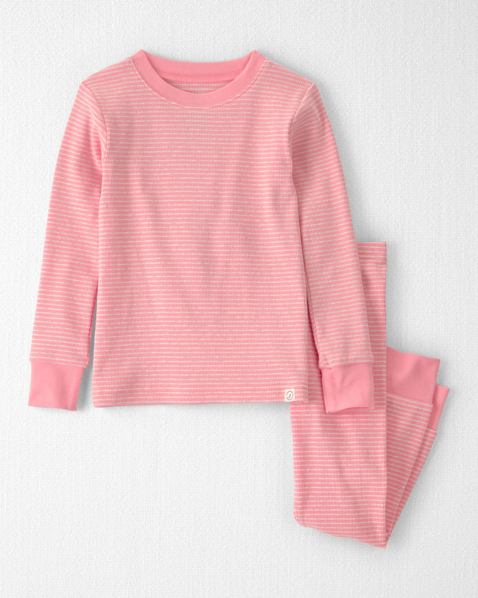 Toddler Girl 2-Piece Organic Cotton Ribbed Pyjama