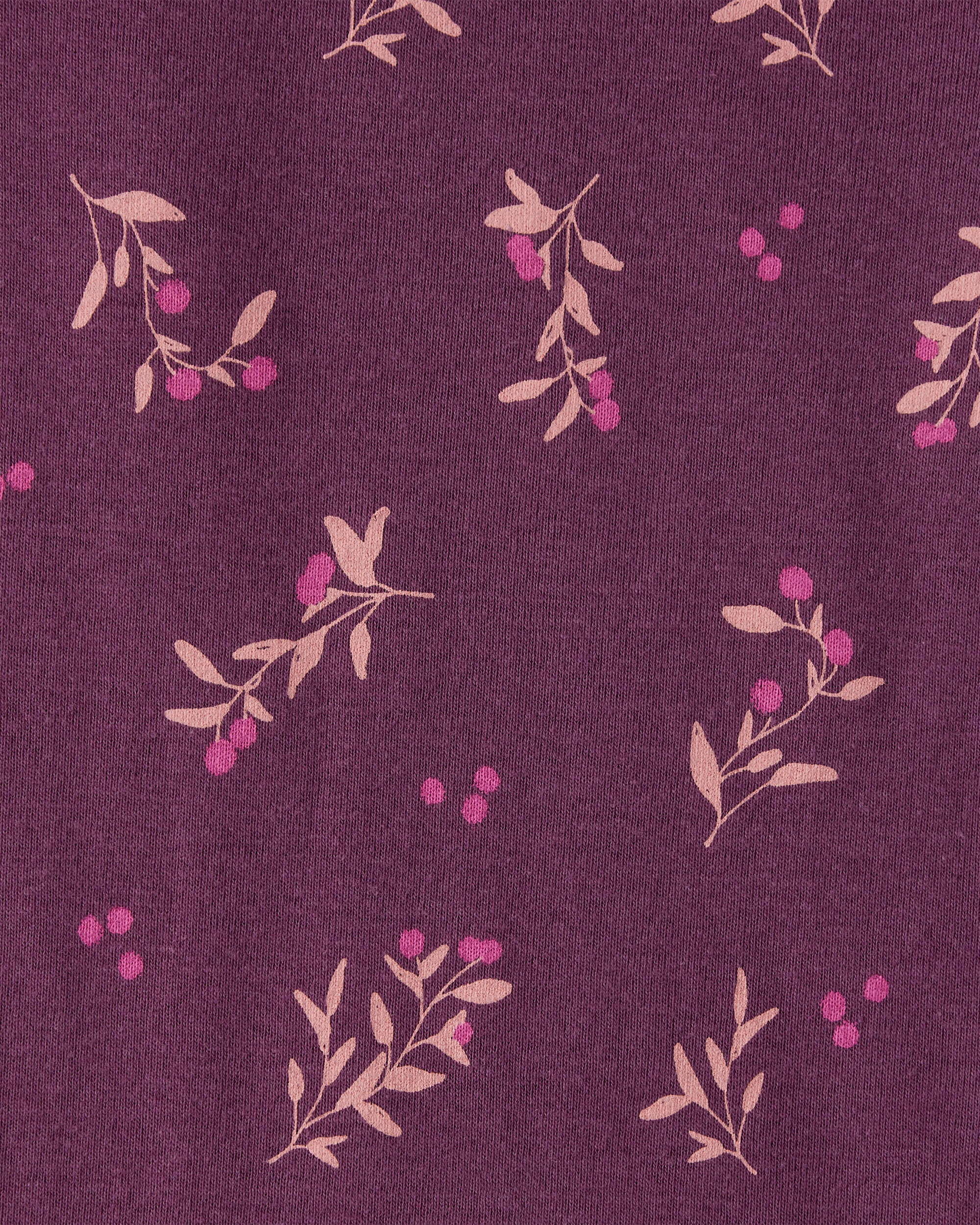 Baby Girl 5-Pack Bear Floral Multipack Bodysuits - White/Pink/Purple