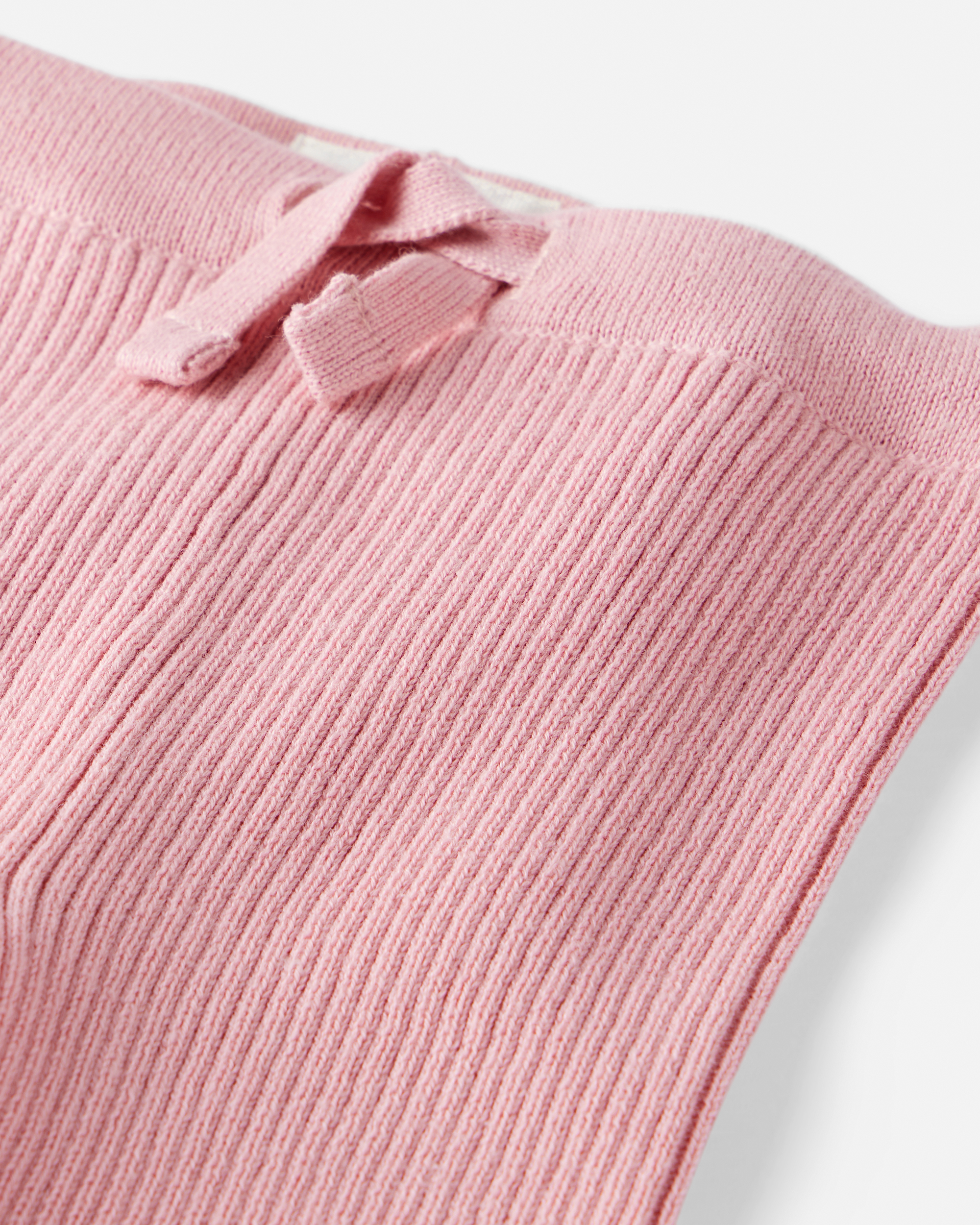 Baby Girl Organic Cotton Sweater Knit Pants