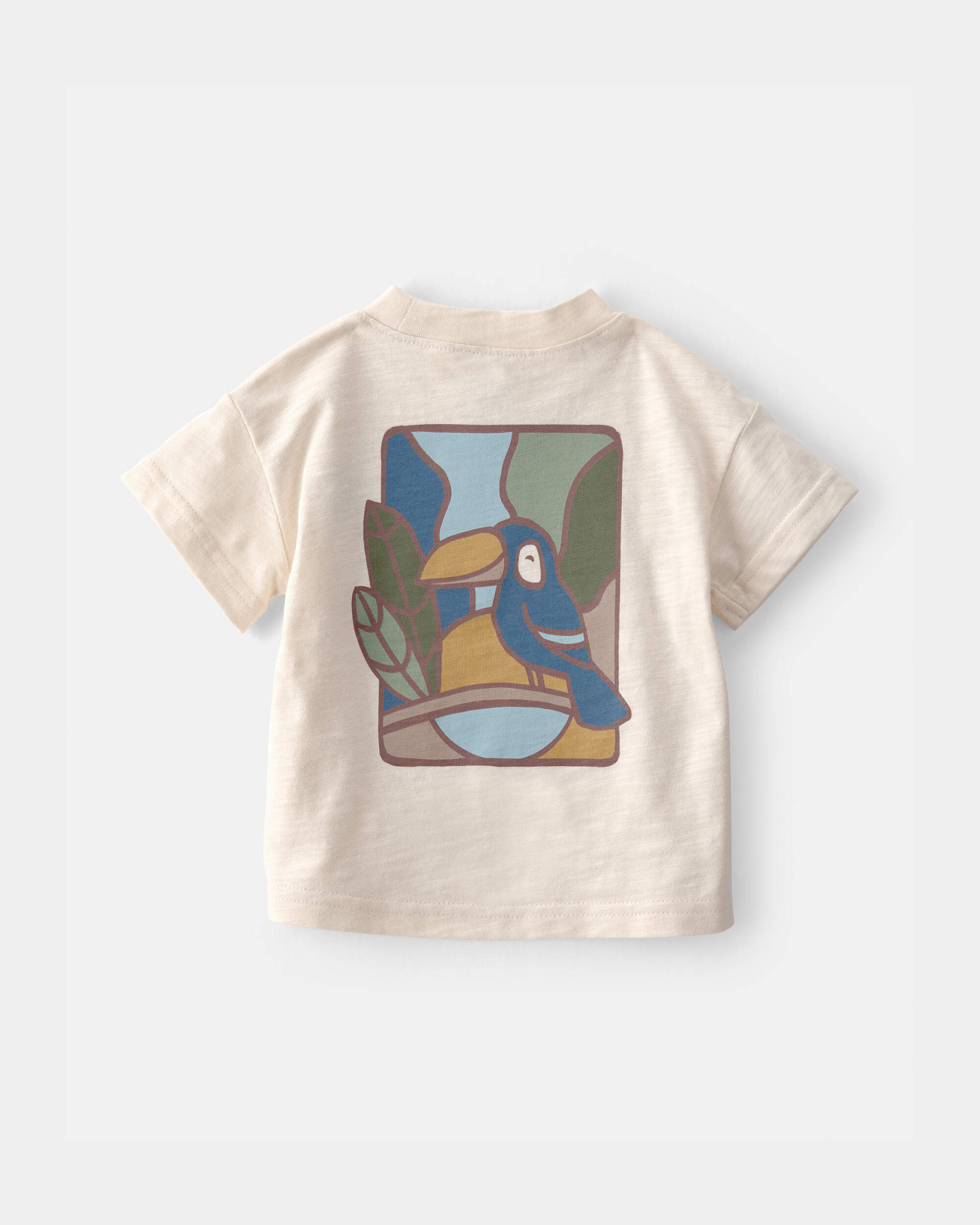 Baby Boy 2-Piece Toucan Solid Short-Sleeve Top & Short Set - Green/White