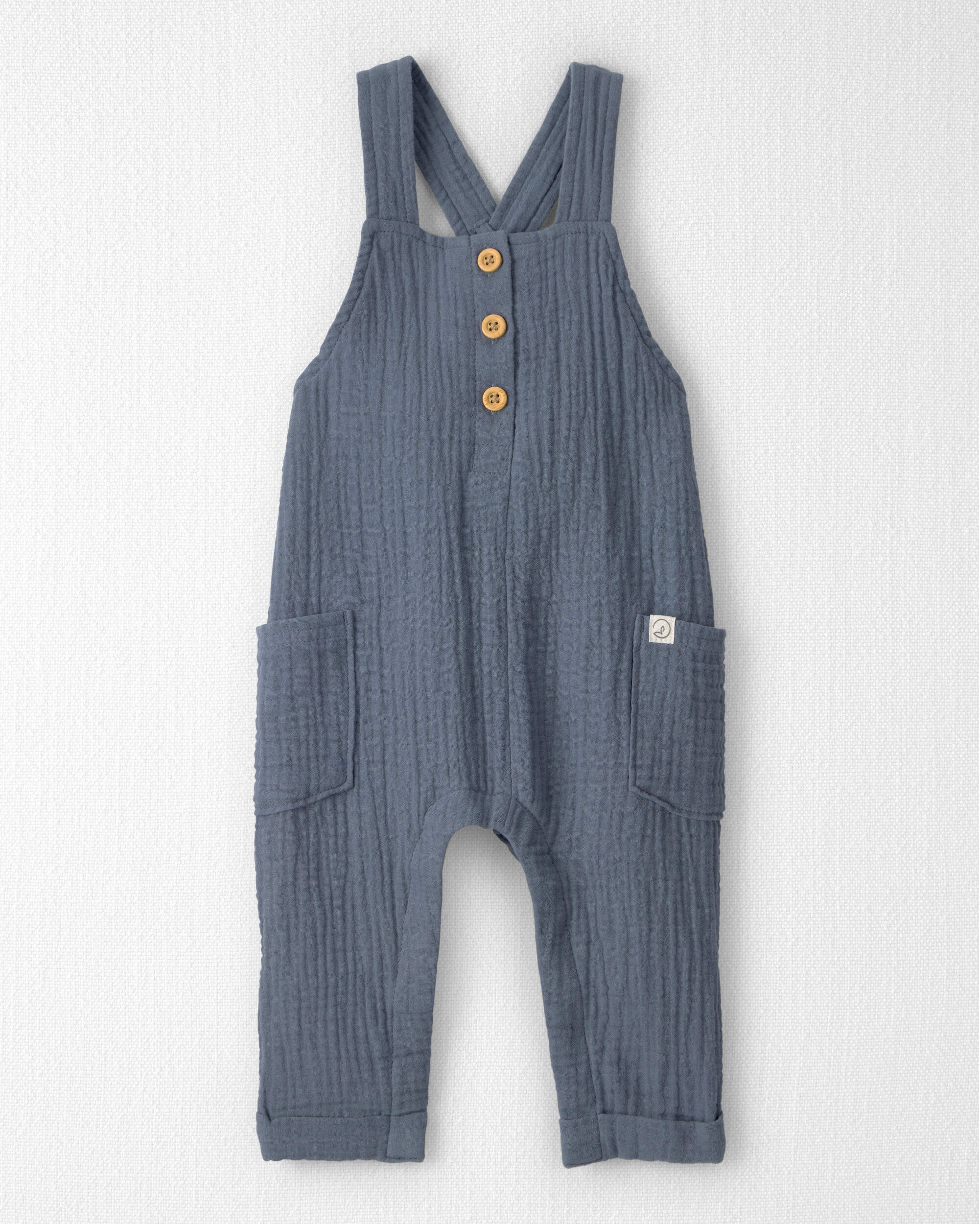 Baby Organic Cotton Gauze Overalls