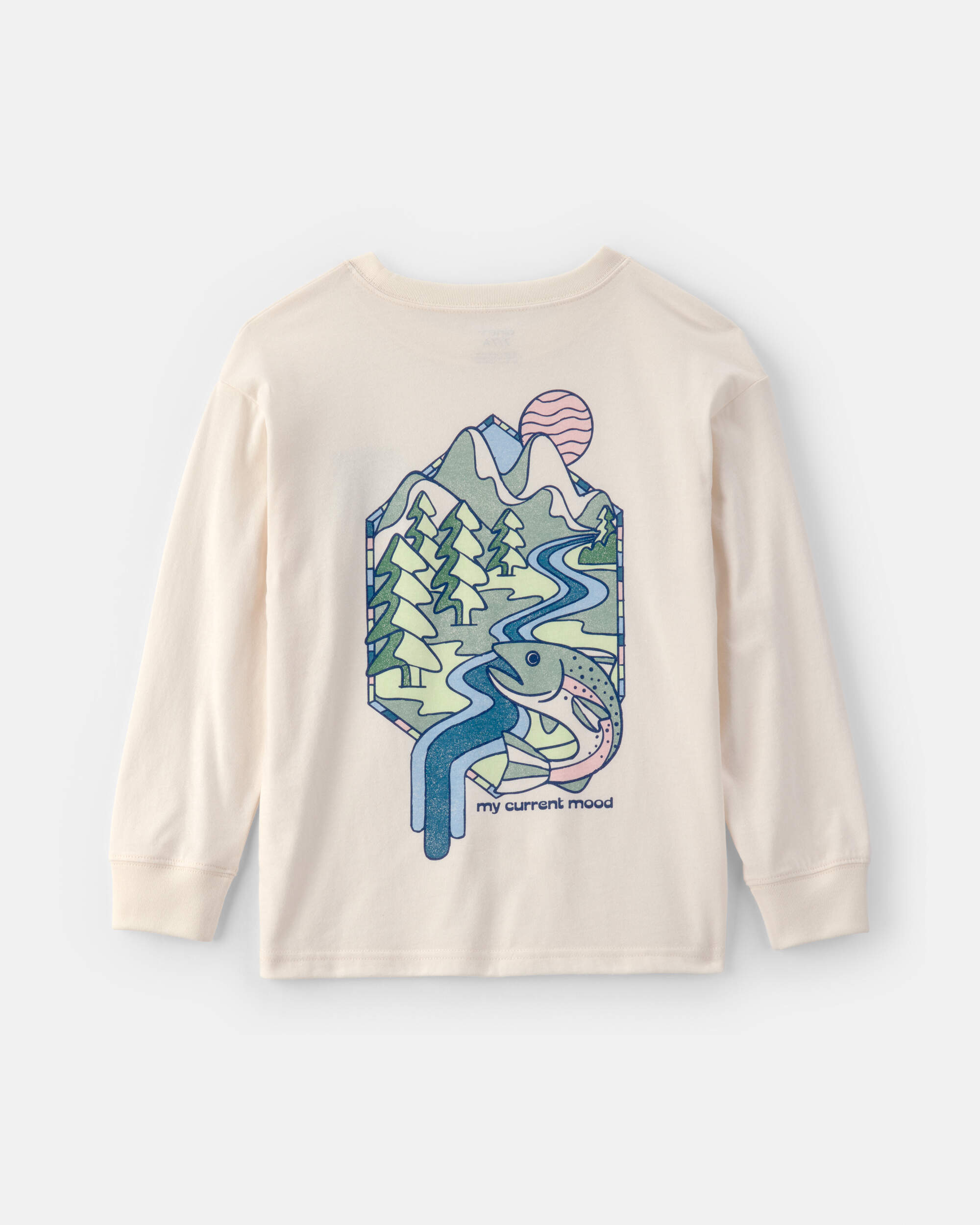 Boys Landscape Long-Sleeve Graphic Tee - Ivory