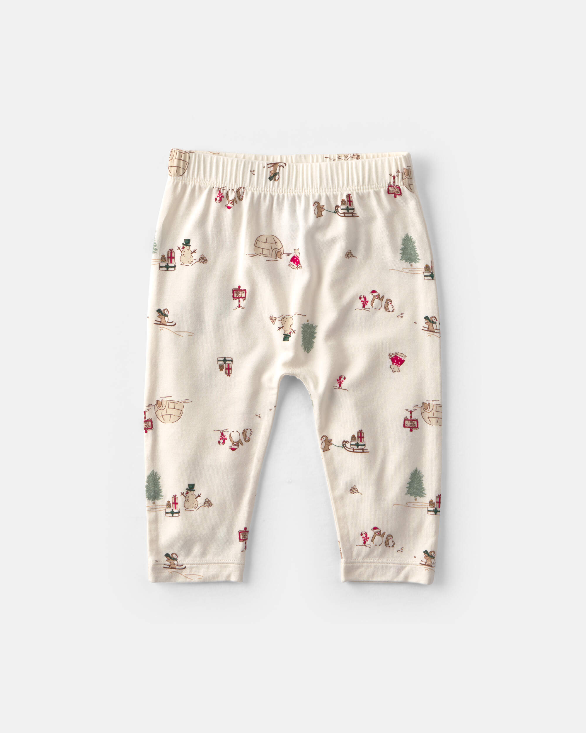 Baby 2-Piece North Pole PurelySoft™ Long-Sleeve Bodysuit & Pant Set - Cream